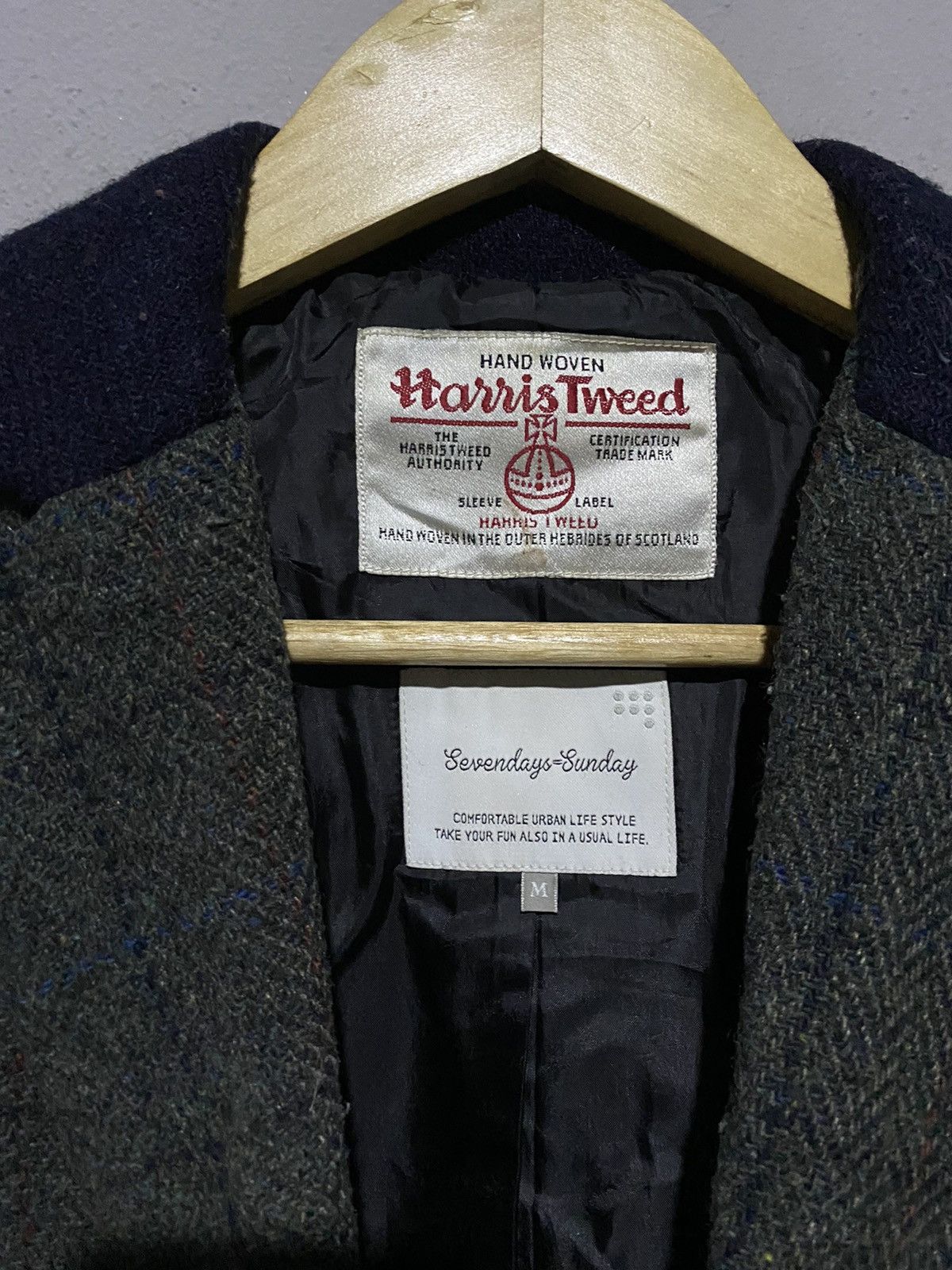 Harris Tweed × Japanese Brand 🔥SALE🔥HARRIS TWEED X SEVENFAY SUNDAY WOOL JACKET Size M / US 6-8 / IT 42-44 - 5 Thumbnail
