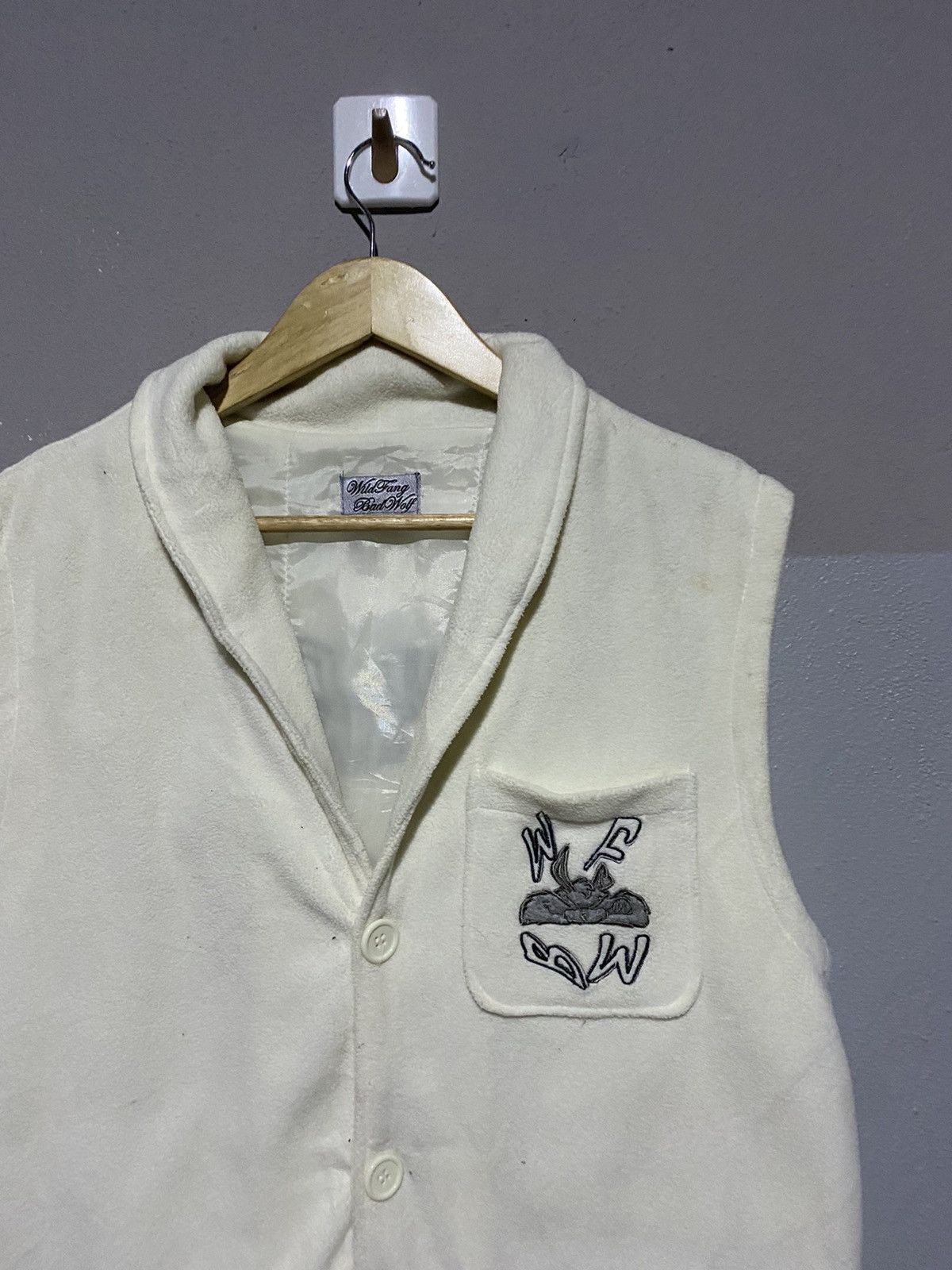 Japanese Brand 🔥SALE🔥WILD FANG BAD WOLF FLEECE VEST Size US L / EU 52-54 / 3 - 7 Thumbnail