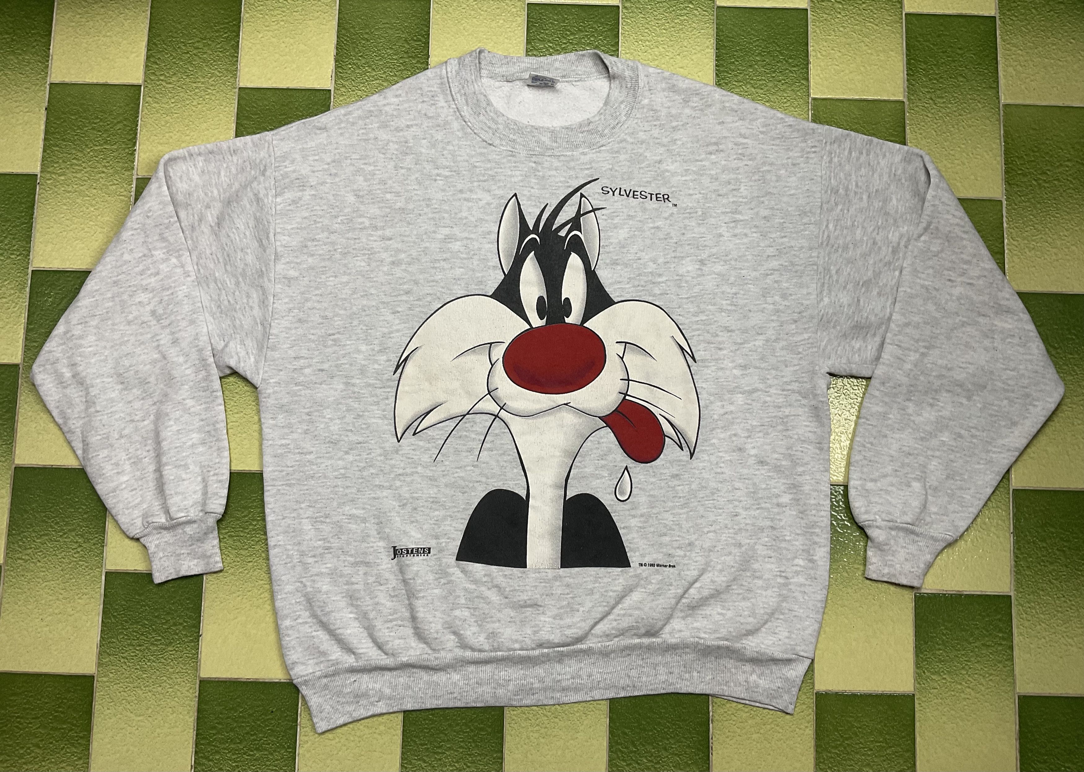 Cartoon Network Vintage 1993 Sylvester Looney Tunes Sweatshirt Warner Bros Size US L / EU 52-54 / 3 - 1 Thumbnail