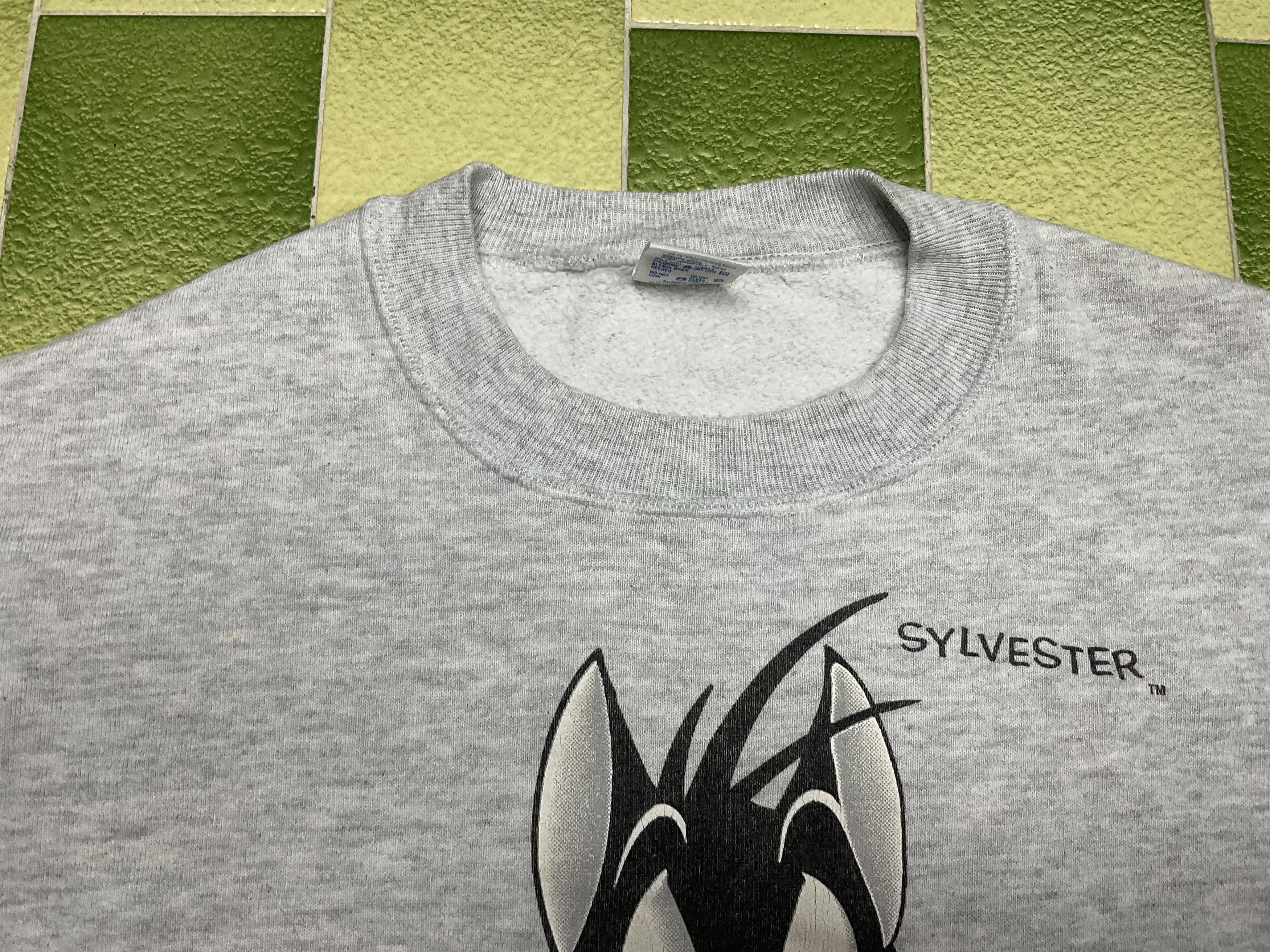 Cartoon Network Vintage 1993 Sylvester Looney Tunes Sweatshirt Warner Bros Size US L / EU 52-54 / 3 - 4 Thumbnail