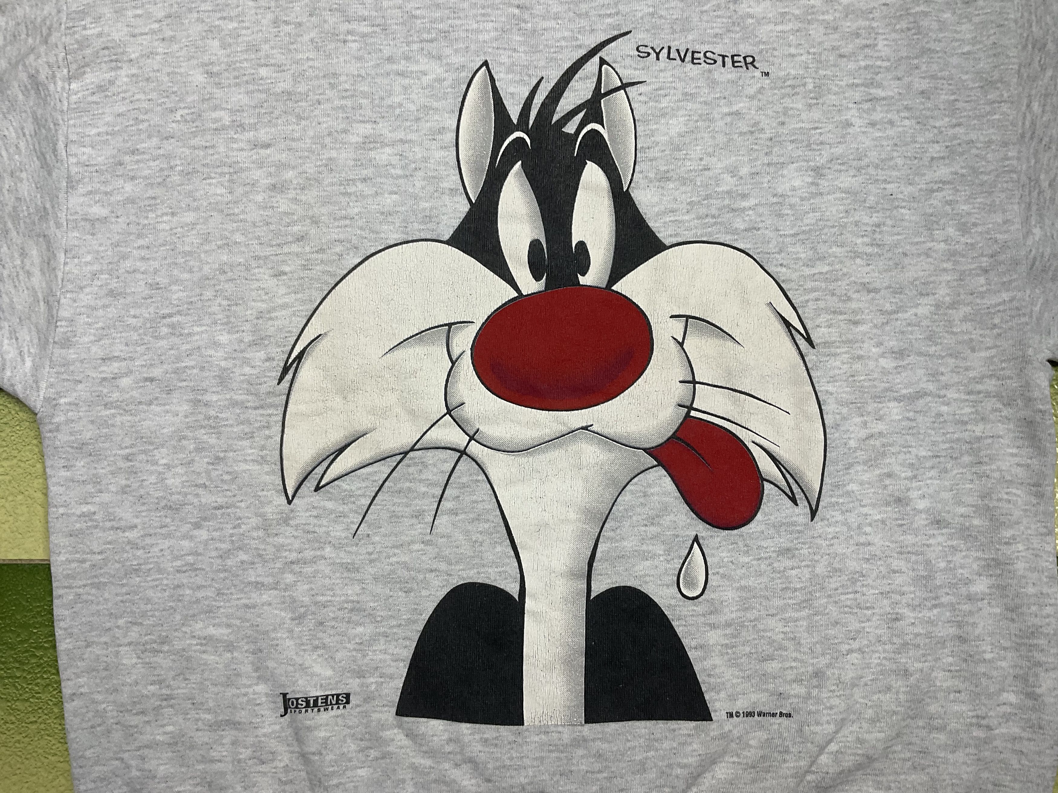 Cartoon Network Vintage 1993 Sylvester Looney Tunes Sweatshirt Warner Bros Size US L / EU 52-54 / 3 - 2 Thumbnail