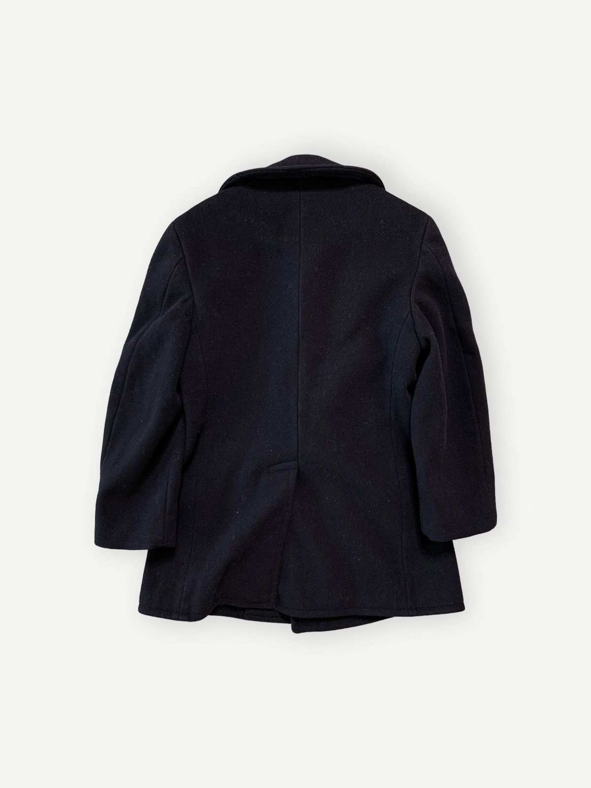 Vintage Vintage 60s Navy Wool Peacoat Kersey 1960s Size US M / EU 48-50 / 2 - 6 Thumbnail