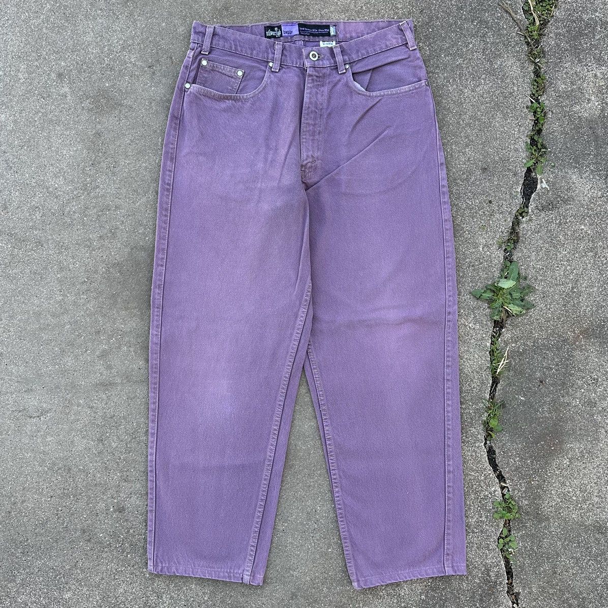 Levi's × Vintage Vintage Levi’s SilverTab Baggy Purple Denim Skater Pants Size US 32 / EU 48 - 1 Thumbnail