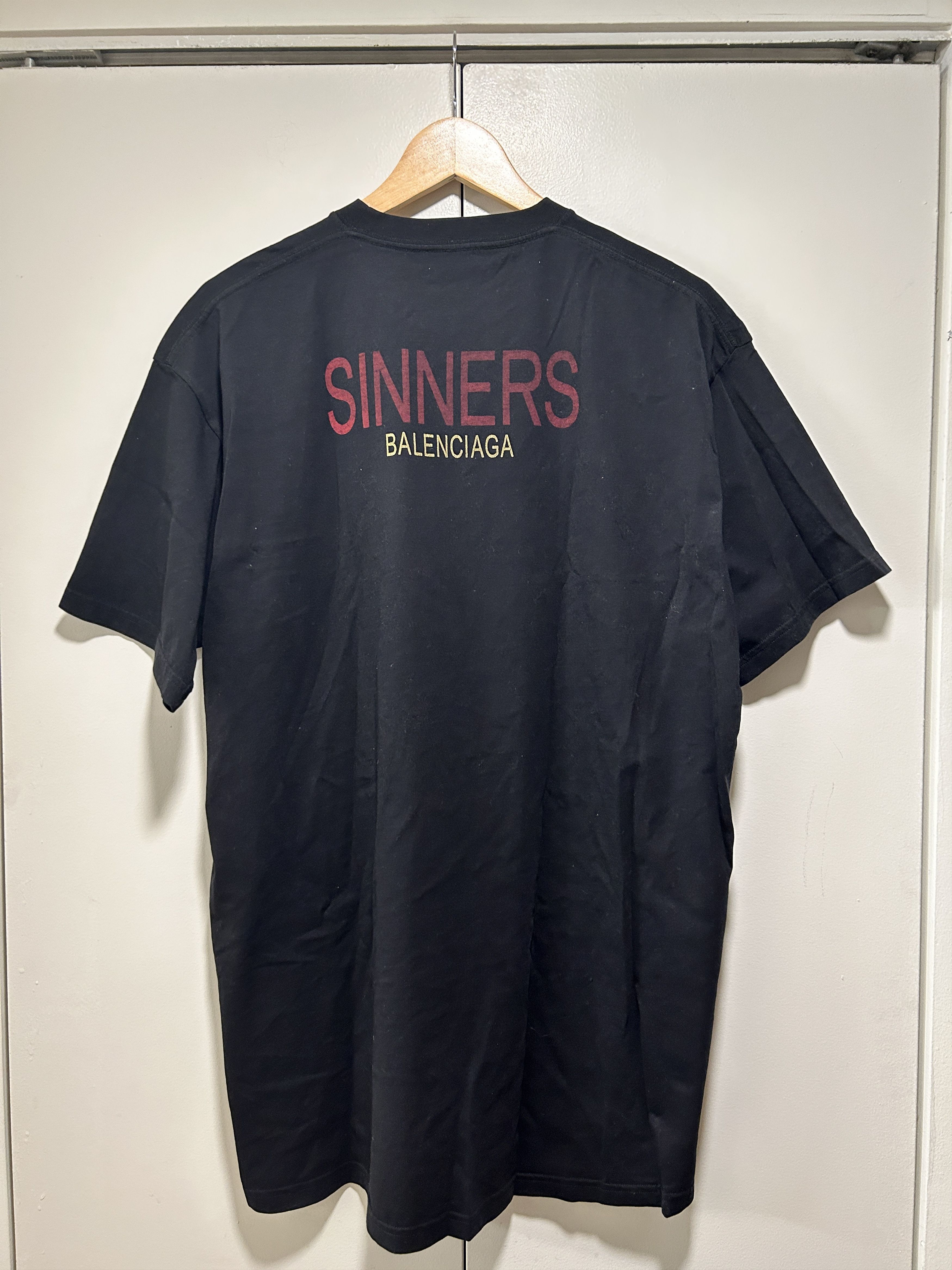 Balenciaga sinners t shirt white online