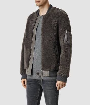 Straus Shearling Bomber Jacket