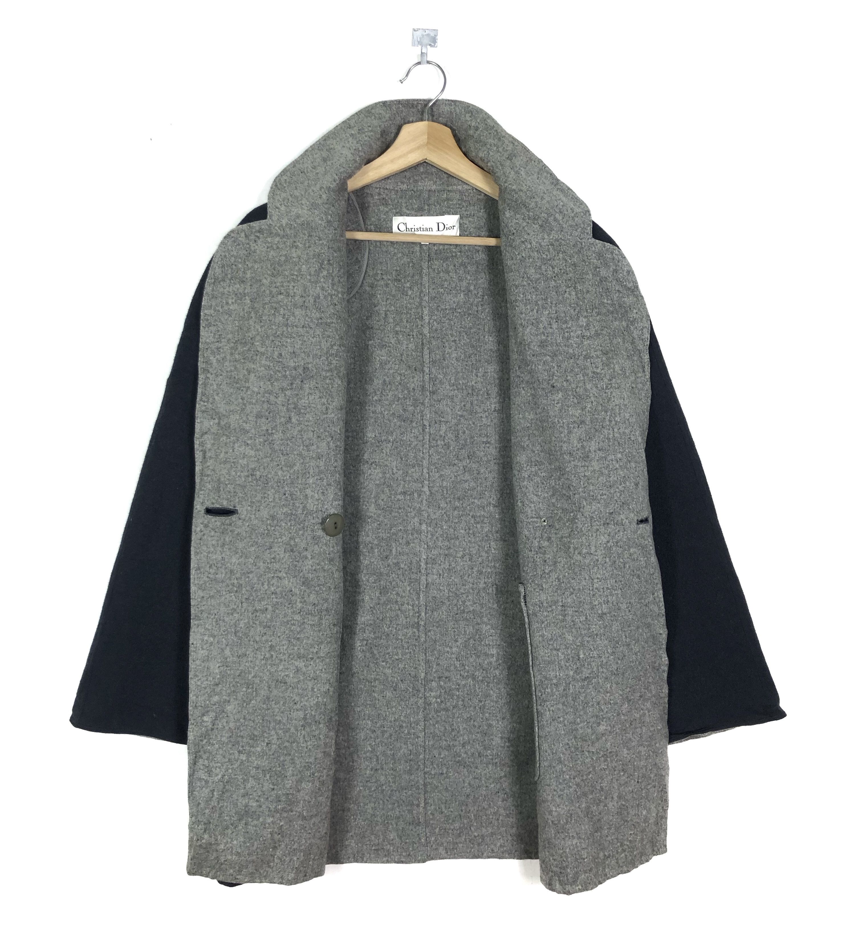 Dior RARE🔥VINTAGE 90’S DIOR WOOL LIGHT WINTER COAT Size XXL / US 16-18 / IT 52-54 - 5 Thumbnail