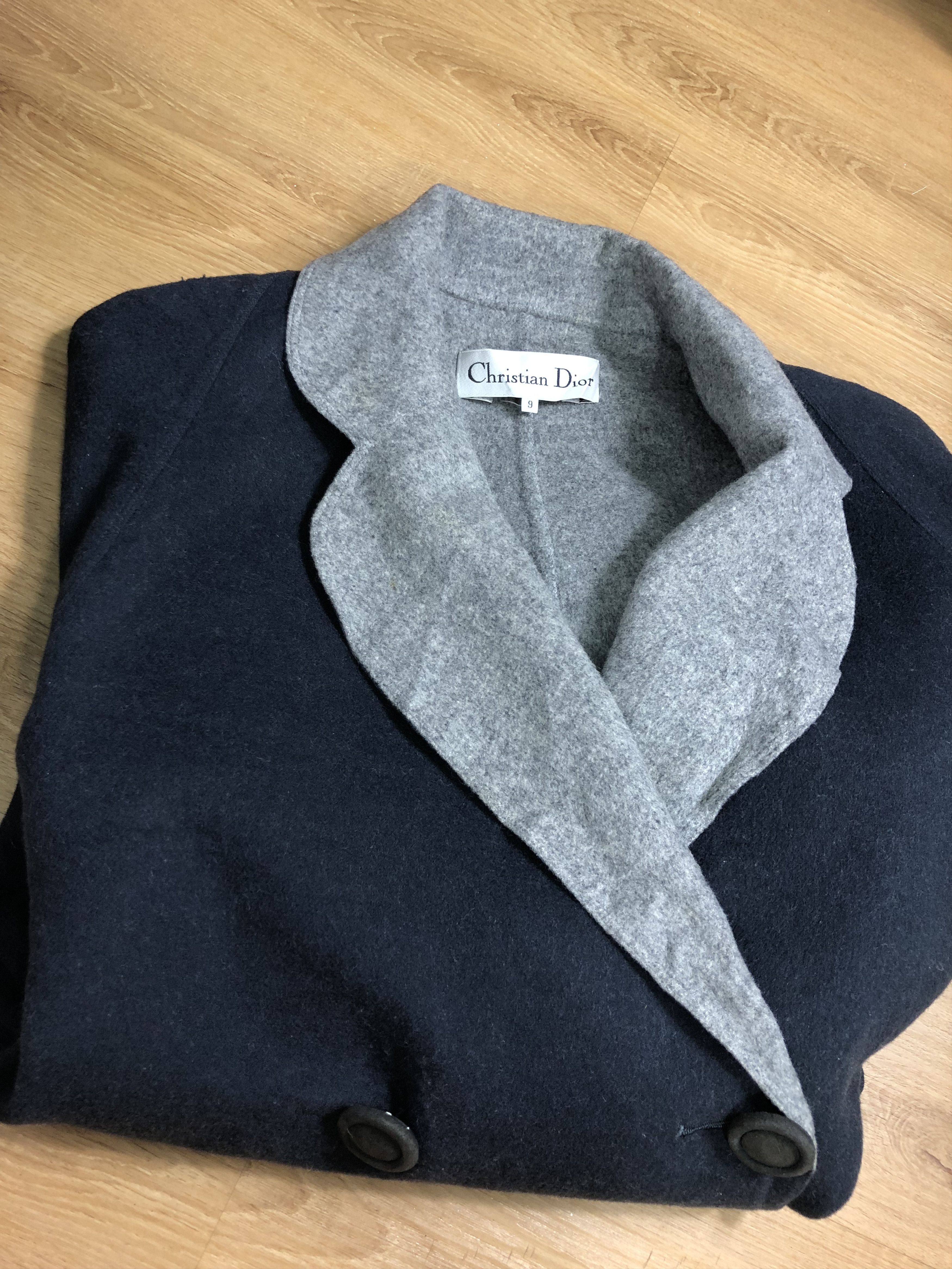 Dior RARE🔥VINTAGE 90’S DIOR WOOL LIGHT WINTER COAT Size XXL / US 16-18 / IT 52-54 - 21 Thumbnail