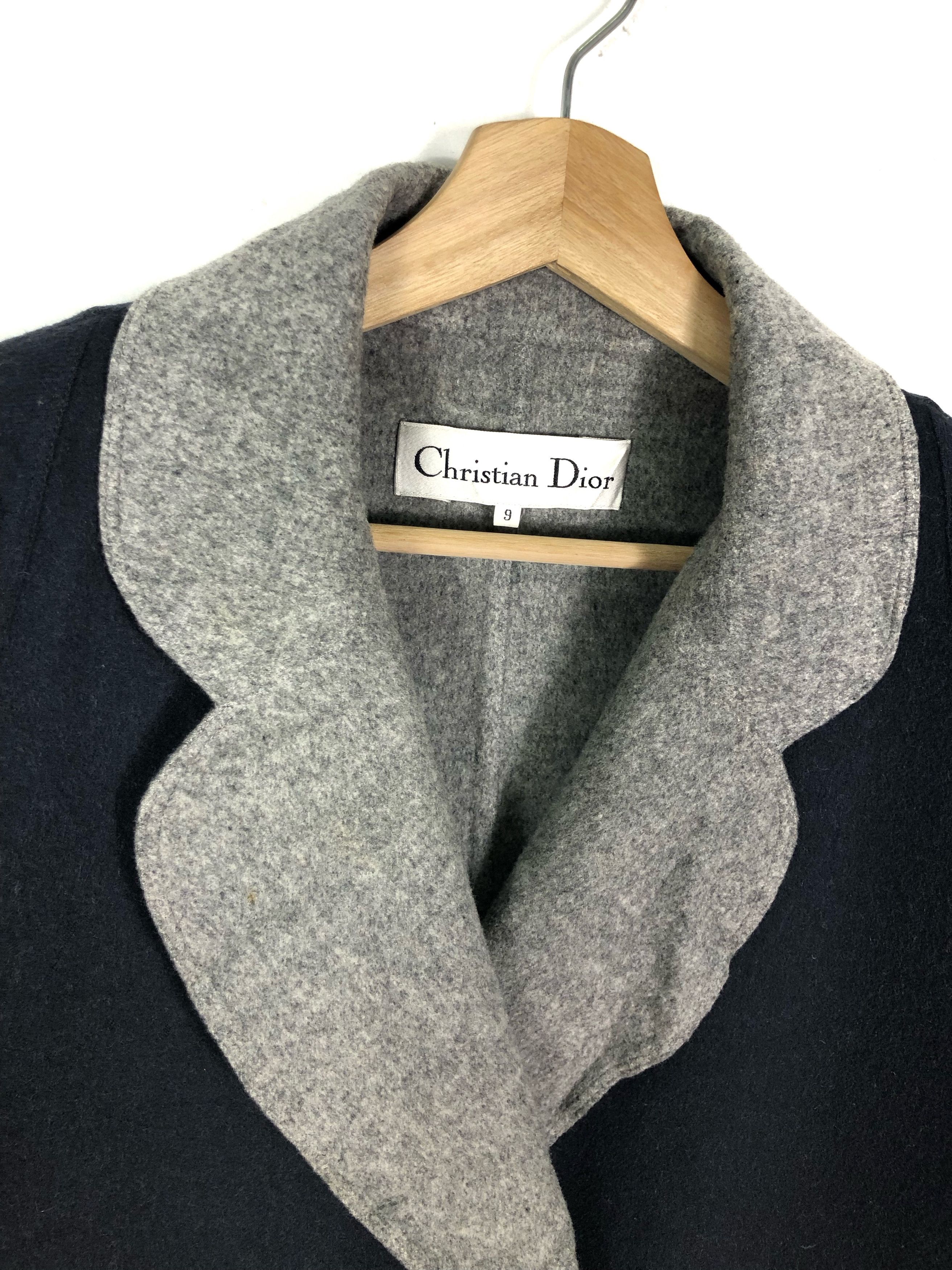 Dior RARE🔥VINTAGE 90’S DIOR WOOL LIGHT WINTER COAT Size XXL / US 16-18 / IT 52-54 - 22 Thumbnail
