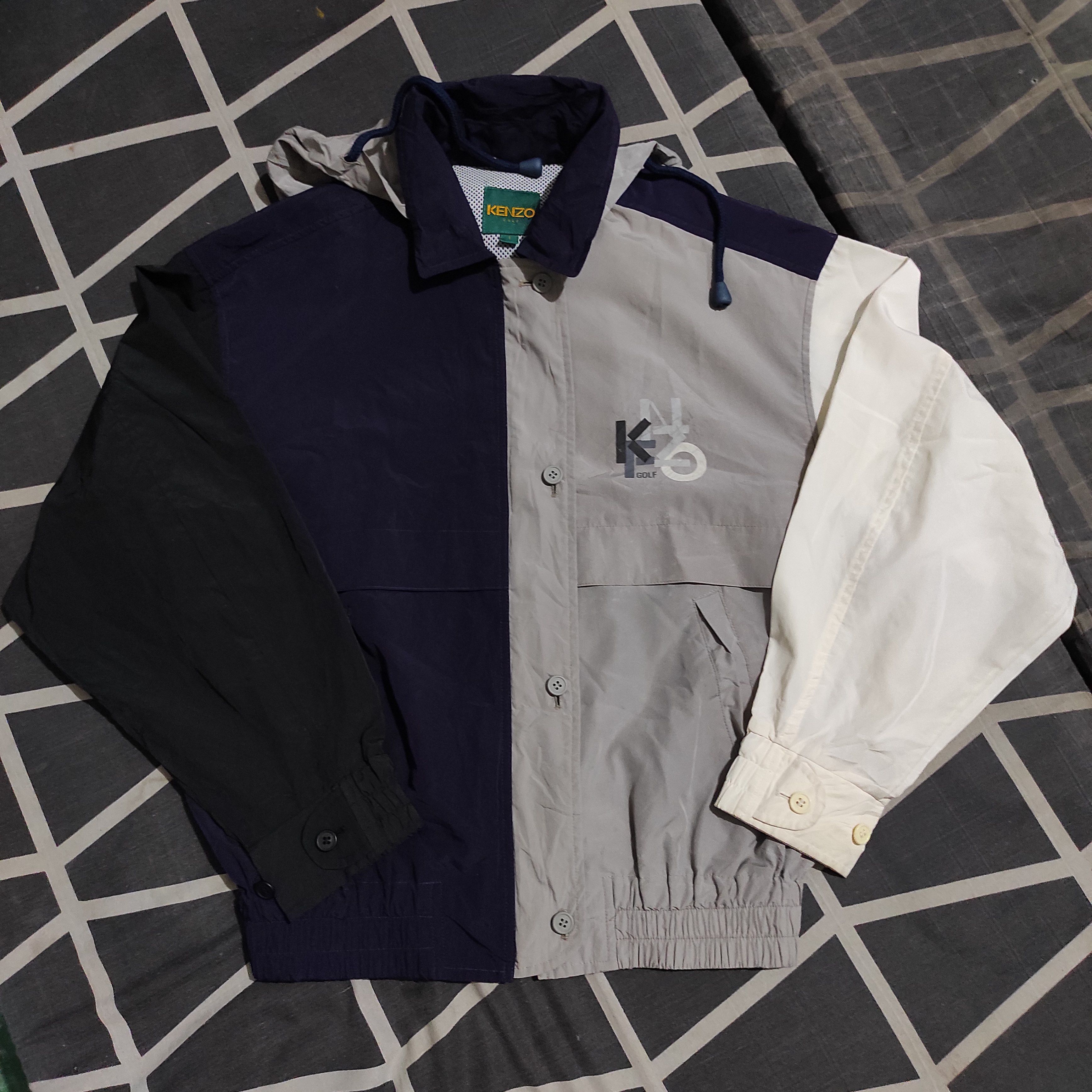 Kenzo Kenzo Golf Multicolor Windbreaker Jacket Size US S / EU 44-46 / 1 - 9 Thumbnail