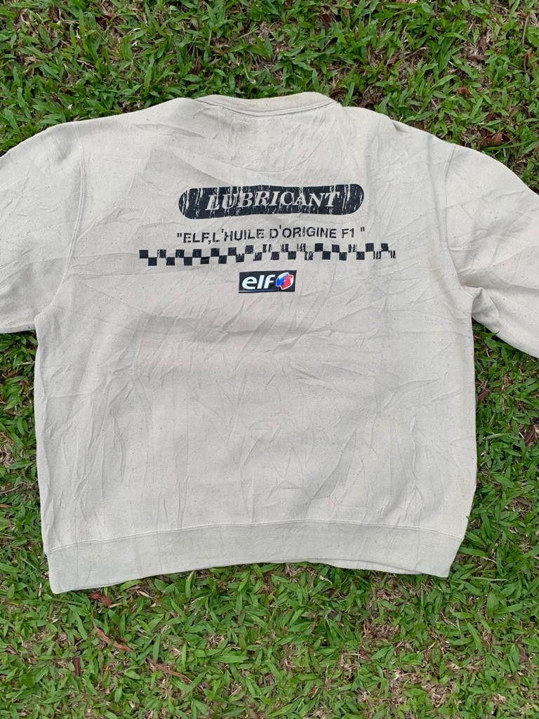 Japanese Brand ELF Lubricant Sweatshirt Size US L / EU 52-54 / 3 - 6 Thumbnail