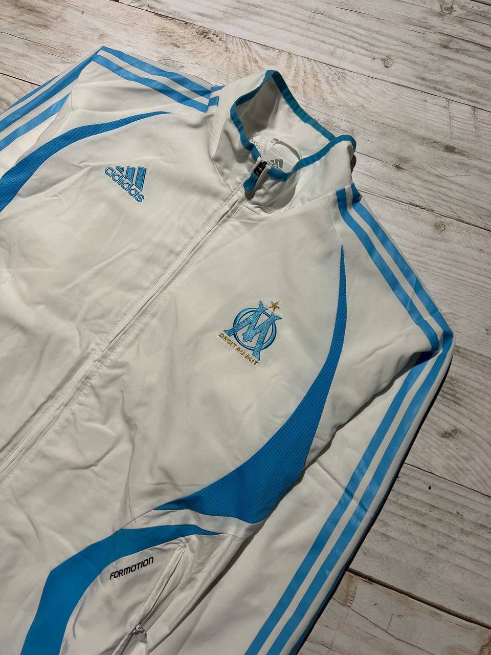 ウェア 00s adidas \"Olympique Marseille\" 2000-01 Olympique Marseille adidas Padded Bench Coat - 9/10
