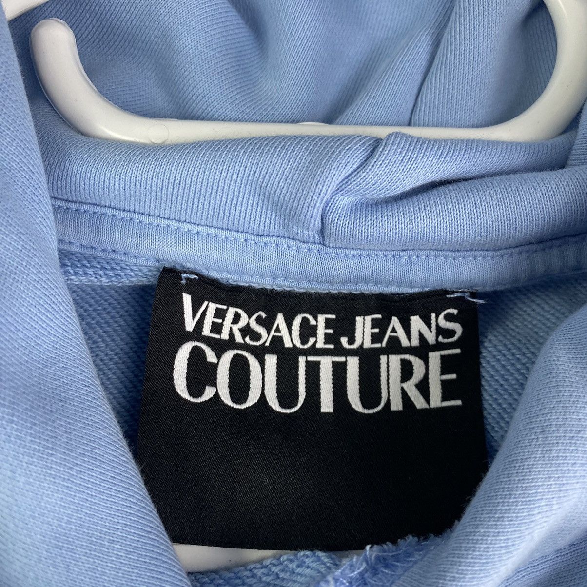 Versace Jeans Couture Man Versace Jeans Couture Hoodie Big Logo Y2k Luxury Blue Size US M / EU 48-50 / 2 - 4 Thumbnail