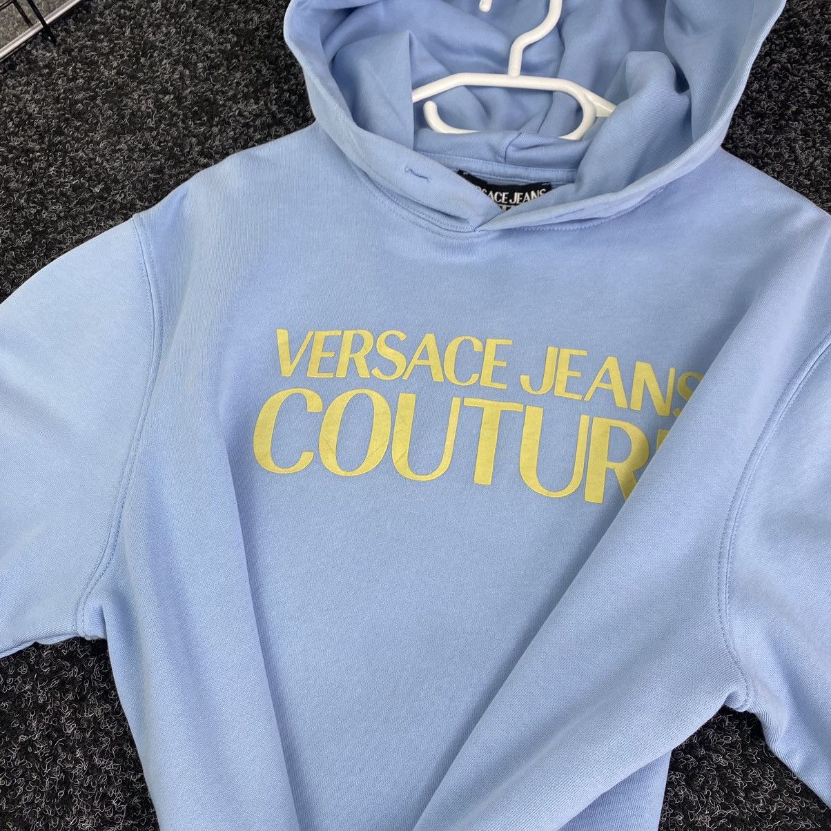 Versace Jeans Couture Man Versace Jeans Couture Hoodie Big Logo Y2k Luxury Blue Size US M / EU 48-50 / 2 - 5 Thumbnail