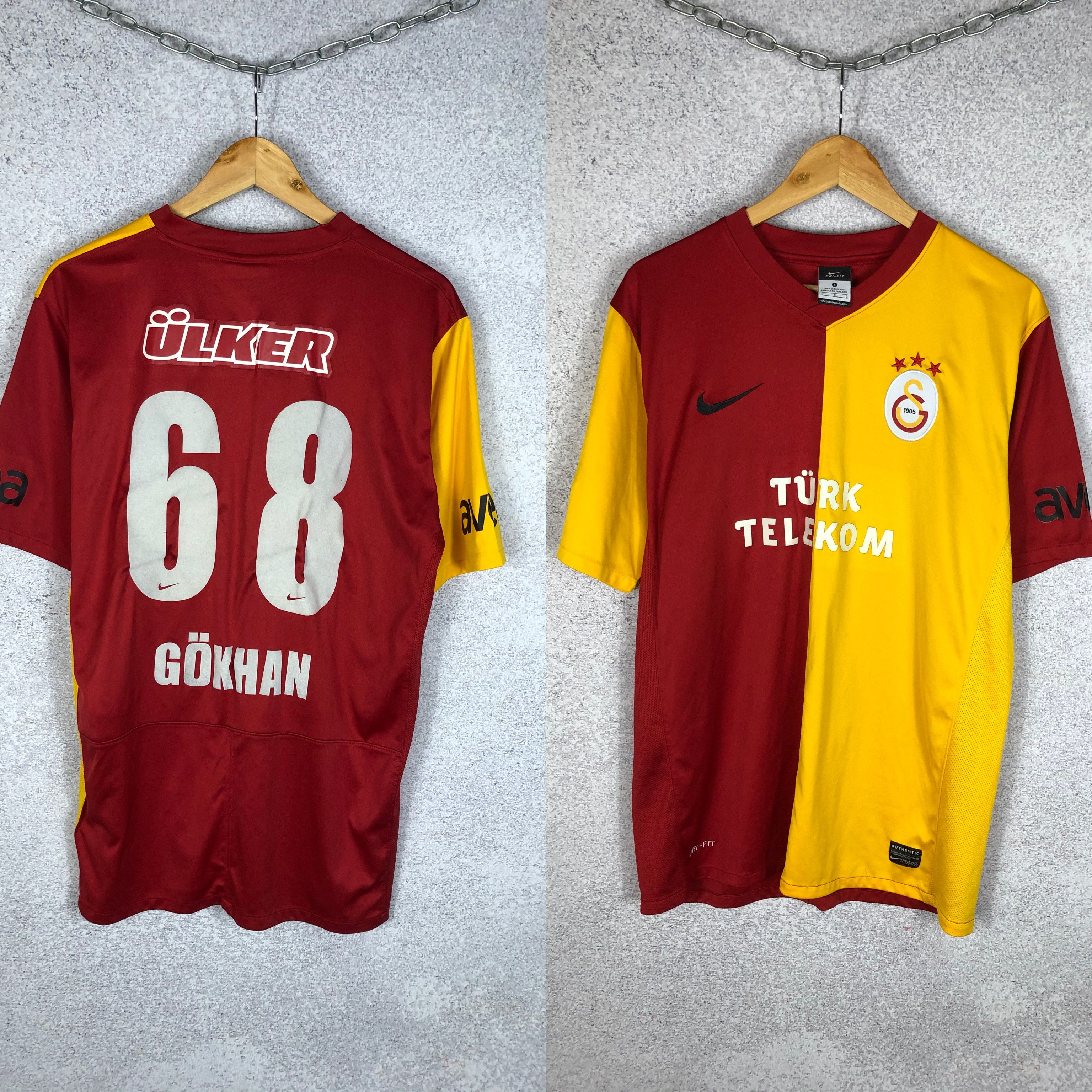 Nike × Vintage Galatasaray Vintage Nike Gokhan Soccer Jersey Football Shirt Size US M / EU 48-50 / 2 - 1 Thumbnail