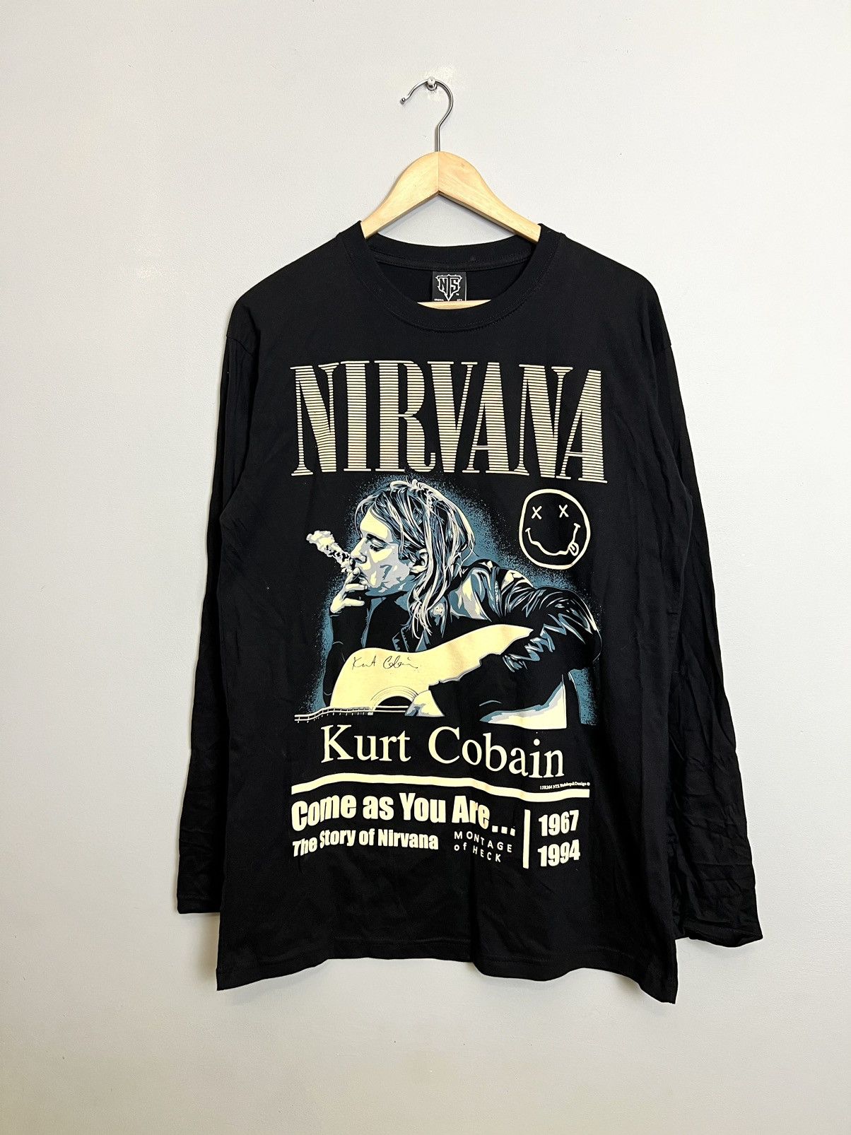 Band Tees 00s Nirvana Come As You Kurt Cobain Grunge Vintage T Shirt Size US L / EU 52-54 / 3 - 1 Thumbnail