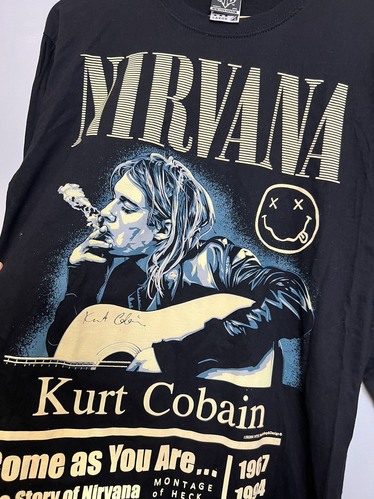 Band Tees 00s Nirvana Come As You Kurt Cobain Grunge Vintage T Shirt Size US L / EU 52-54 / 3 - 2 Thumbnail