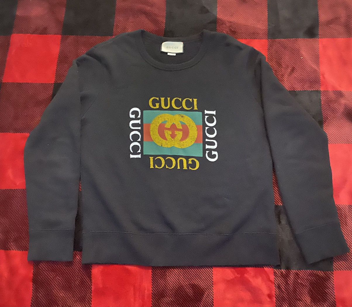 Gucci Gucci logo crewneck Size US M / EU 48-50 / 2 - 1 Thumbnail