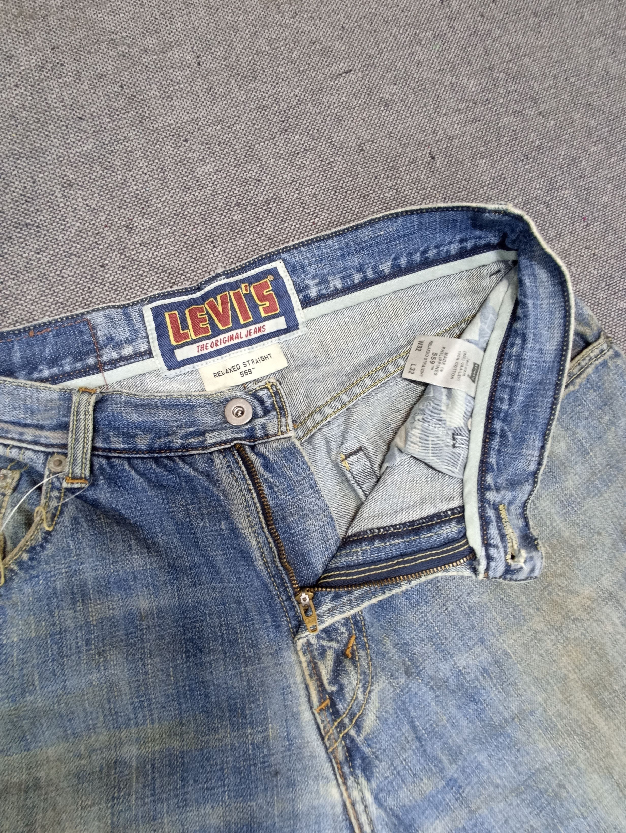 Jean × Levi's × Vintage Vintage Levis 559 Dirty Blue Wash Jeans - J125 Size US 32 / EU 48 - 3 Thumbnail