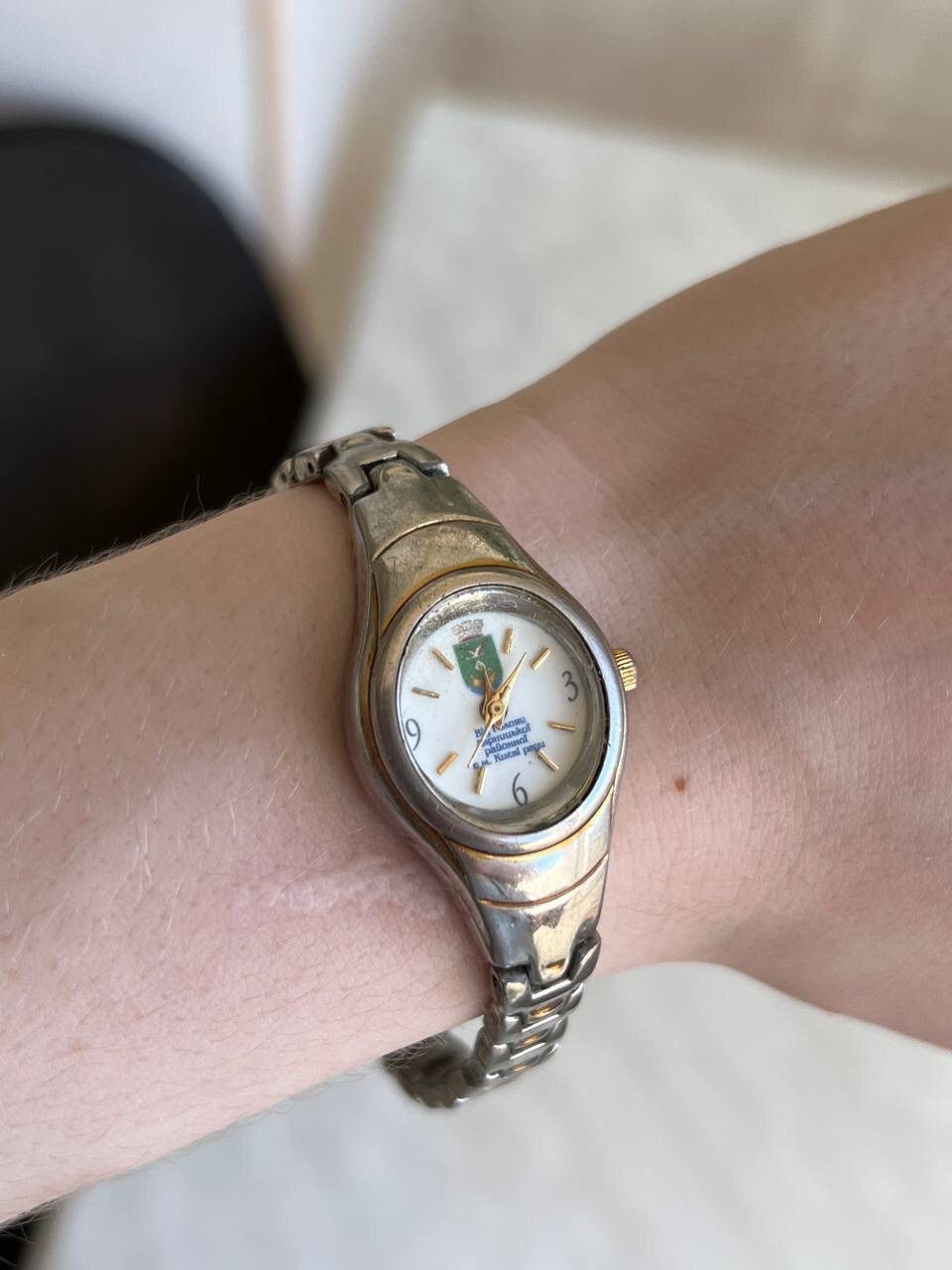 Japanese Brand × Jewelry × Vintage RETRO LADIES Japan Stylish Fashion Chrome Metallic Watch Size ONE SIZE - 2 Thumbnail
