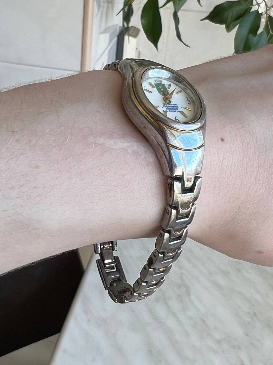 Japanese Brand × Jewelry × Vintage RETRO LADIES Japan Stylish Fashion Chrome Metallic Watch Size ONE SIZE - 4 Thumbnail