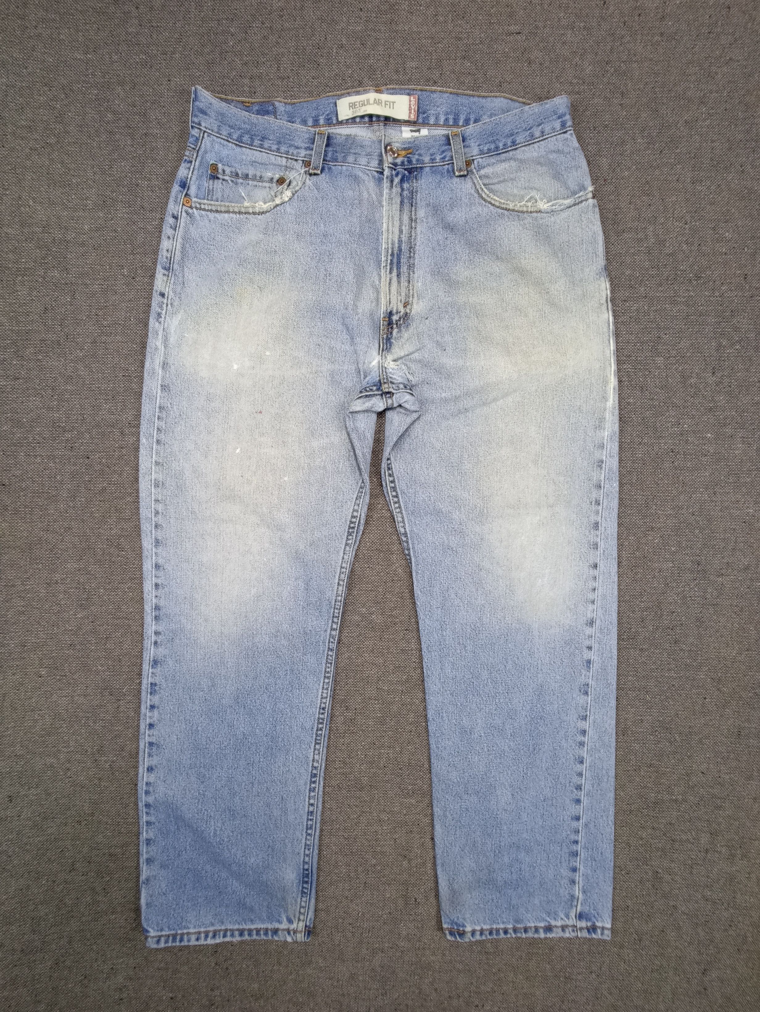 Jean × Levi's × Vintage Vintage Levis 505 Blue Wash Jeans - J126 Size US 36 / EU 52 - 1 Thumbnail