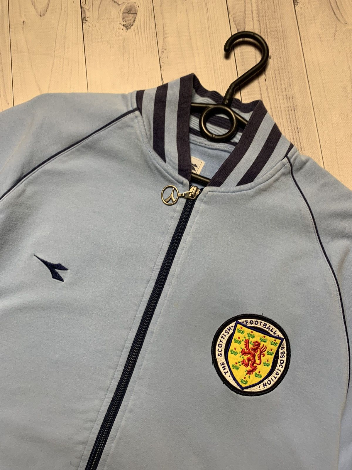Diadora × Vintage Vintage Soccer track jacket Scotland Diadora size M blue Size US M / EU 48-50 / 2 - 3 Thumbnail