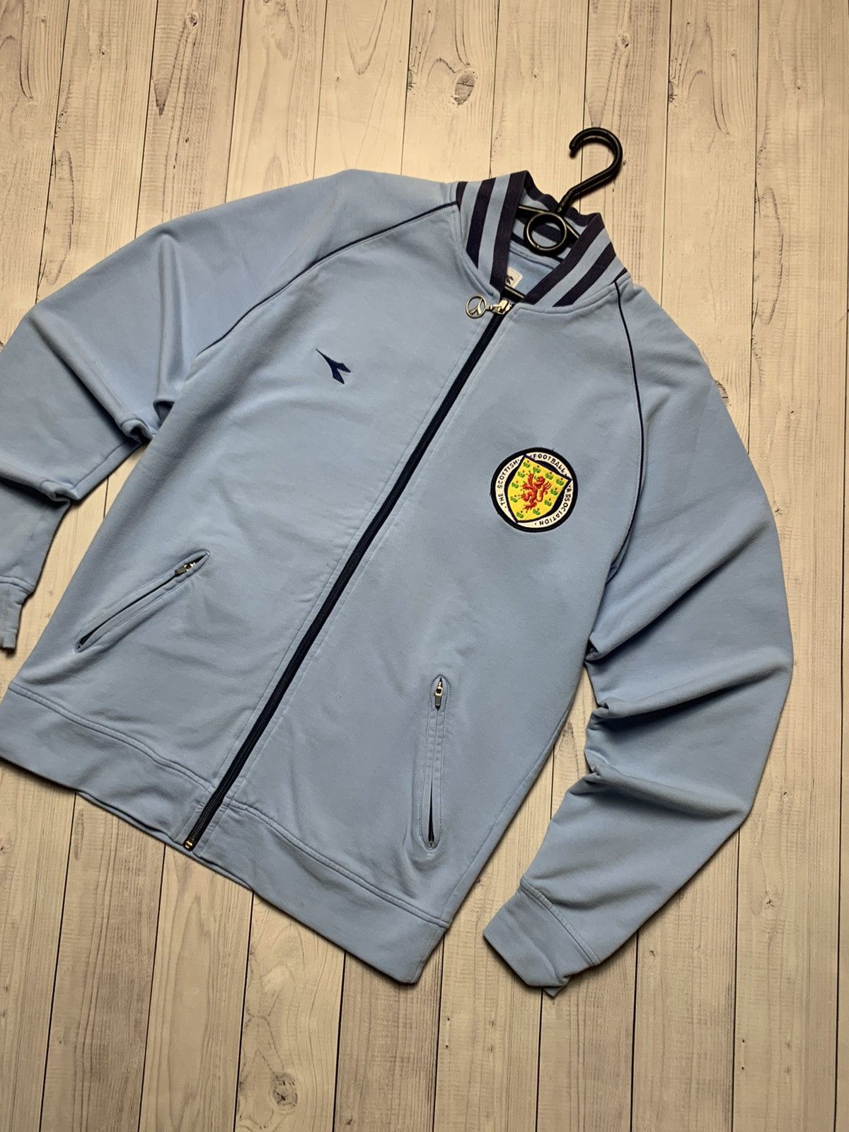 Diadora × Vintage Vintage Soccer track jacket Scotland Diadora size M blue Size US M / EU 48-50 / 2 - 2 Thumbnail