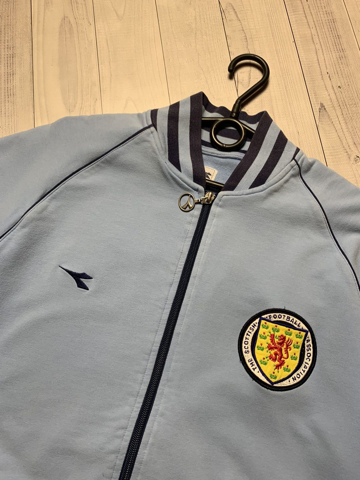 Diadora × Vintage Vintage Soccer track jacket Scotland Diadora size M blue Size US M / EU 48-50 / 2 - 6 Thumbnail