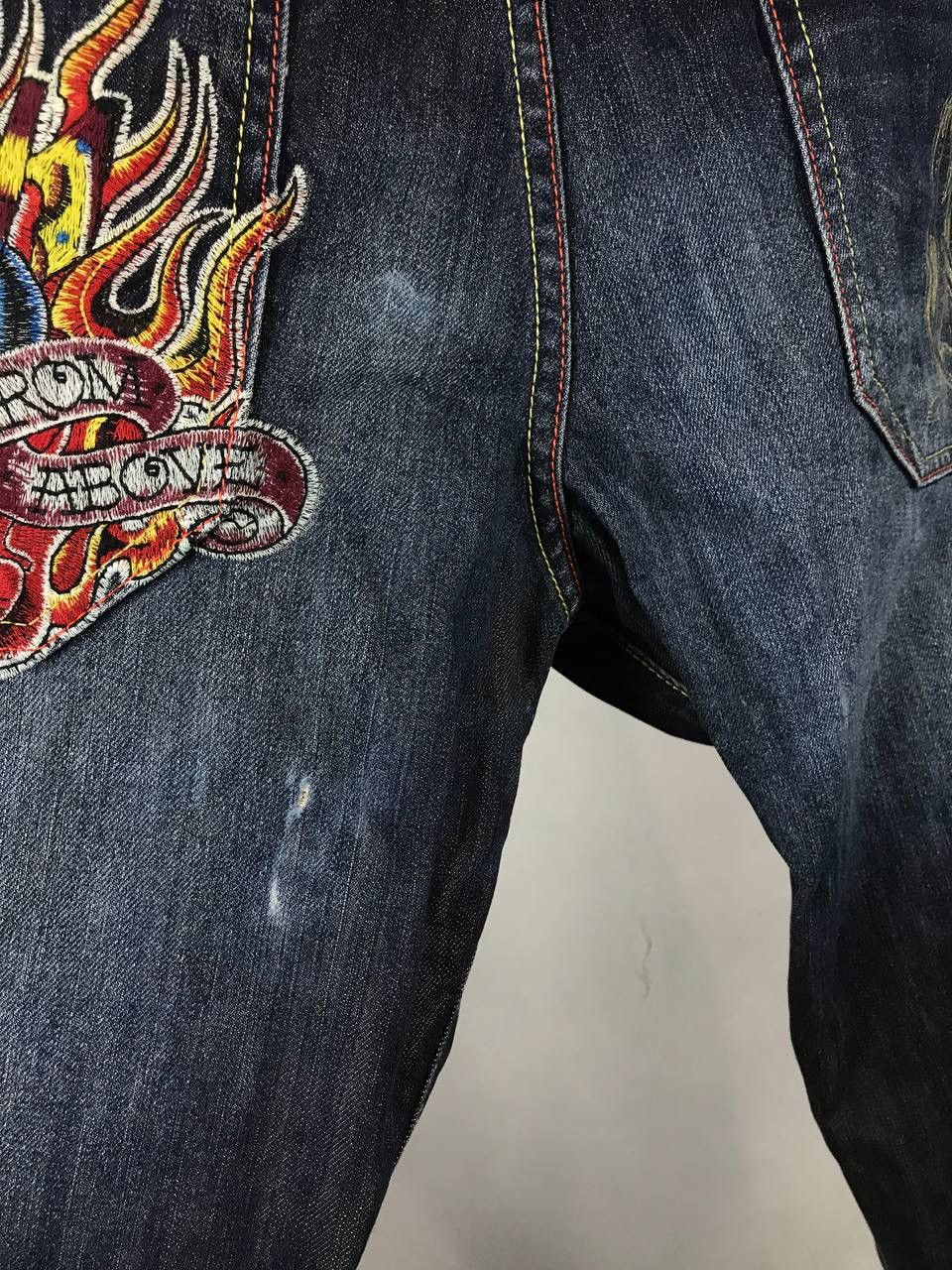 Christian Audigier Christian Audigier designer luxury streetwear denim jeans Size US 36 / EU 52 - 4 Thumbnail