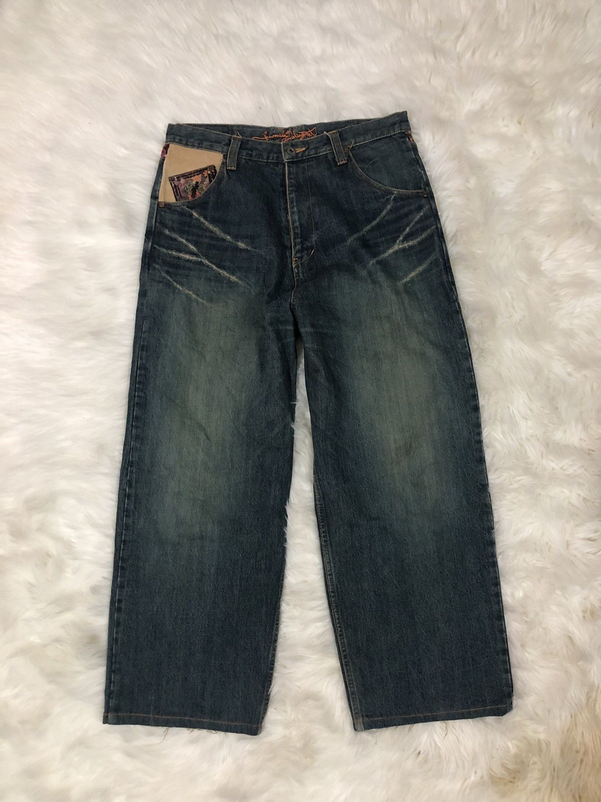 Designer × Japanese Brand Juvenile Delinquent baggy denim Size US 35 - 1 Thumbnail