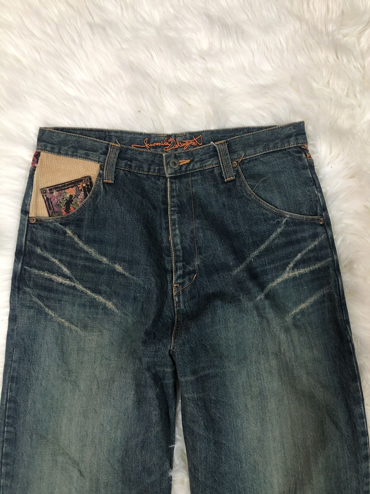 Designer × Japanese Brand Juvenile Delinquent baggy denim Size US 35 - 2 Thumbnail