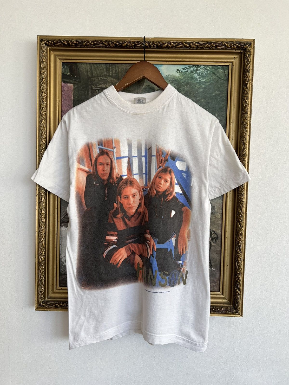 Band Tees Vintage 1998 Hanson Pop Rock Band White Tee Size US M / EU 48-50 / 2 - 1 Thumbnail