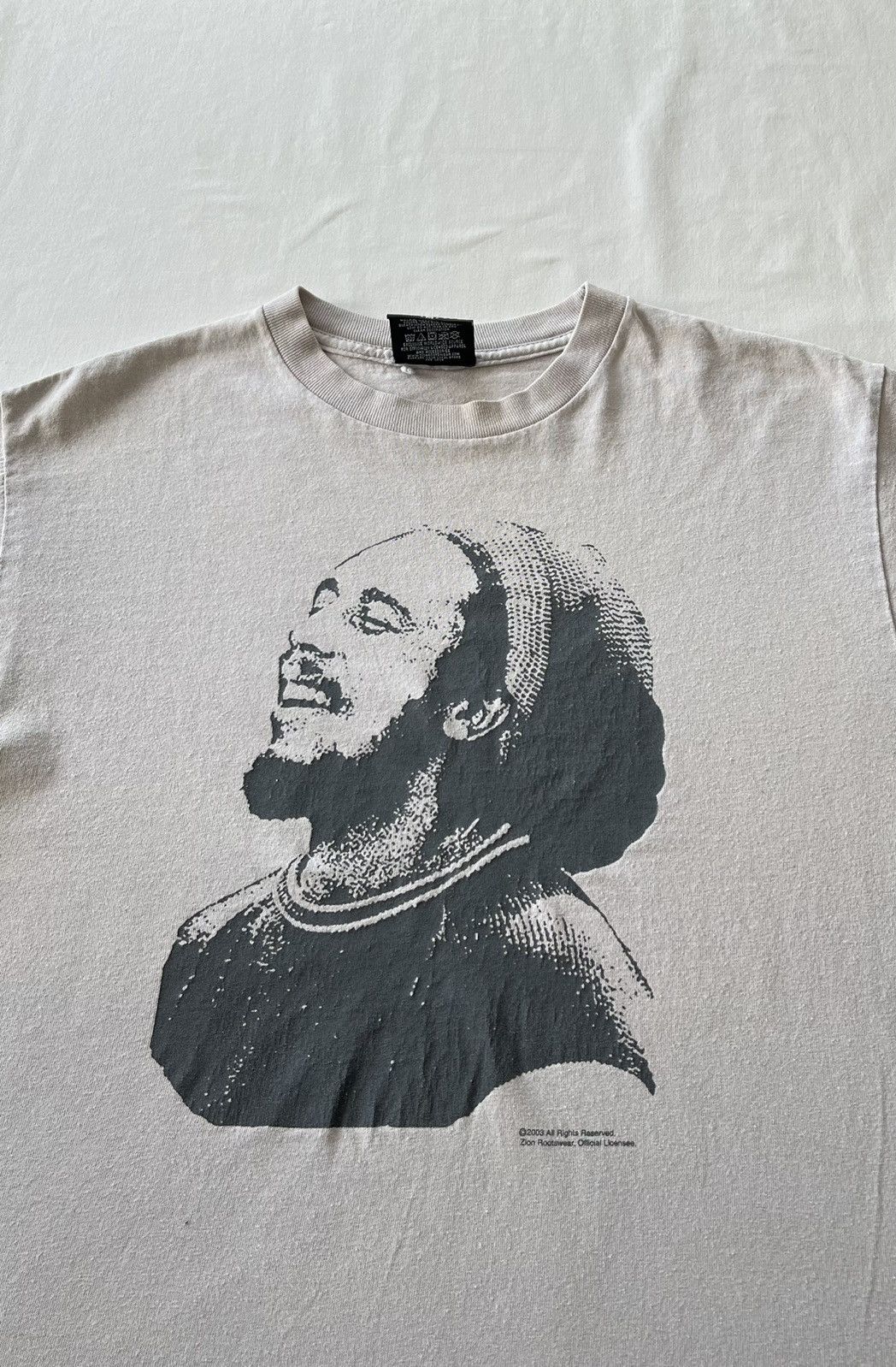 Band Tees Vintage 2003 Bob Marley Jamaica Zion White Tee Size US M / EU 48-50 / 2 - 3 Thumbnail