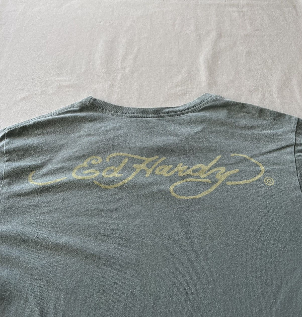 Ed Hardy Ed Hardy Christian Audigier Skull Snake Streetwear Blue Tee Size US XL / EU 56 / 4 - 9 Thumbnail