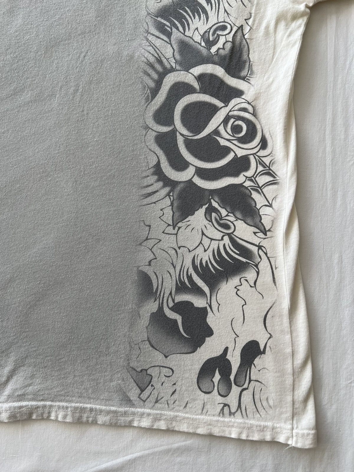 Ed Hardy Ed Hardy Christian Audigier Eagle Streetwear White Tee Size US XL / EU 56 / 4 - 14 Thumbnail