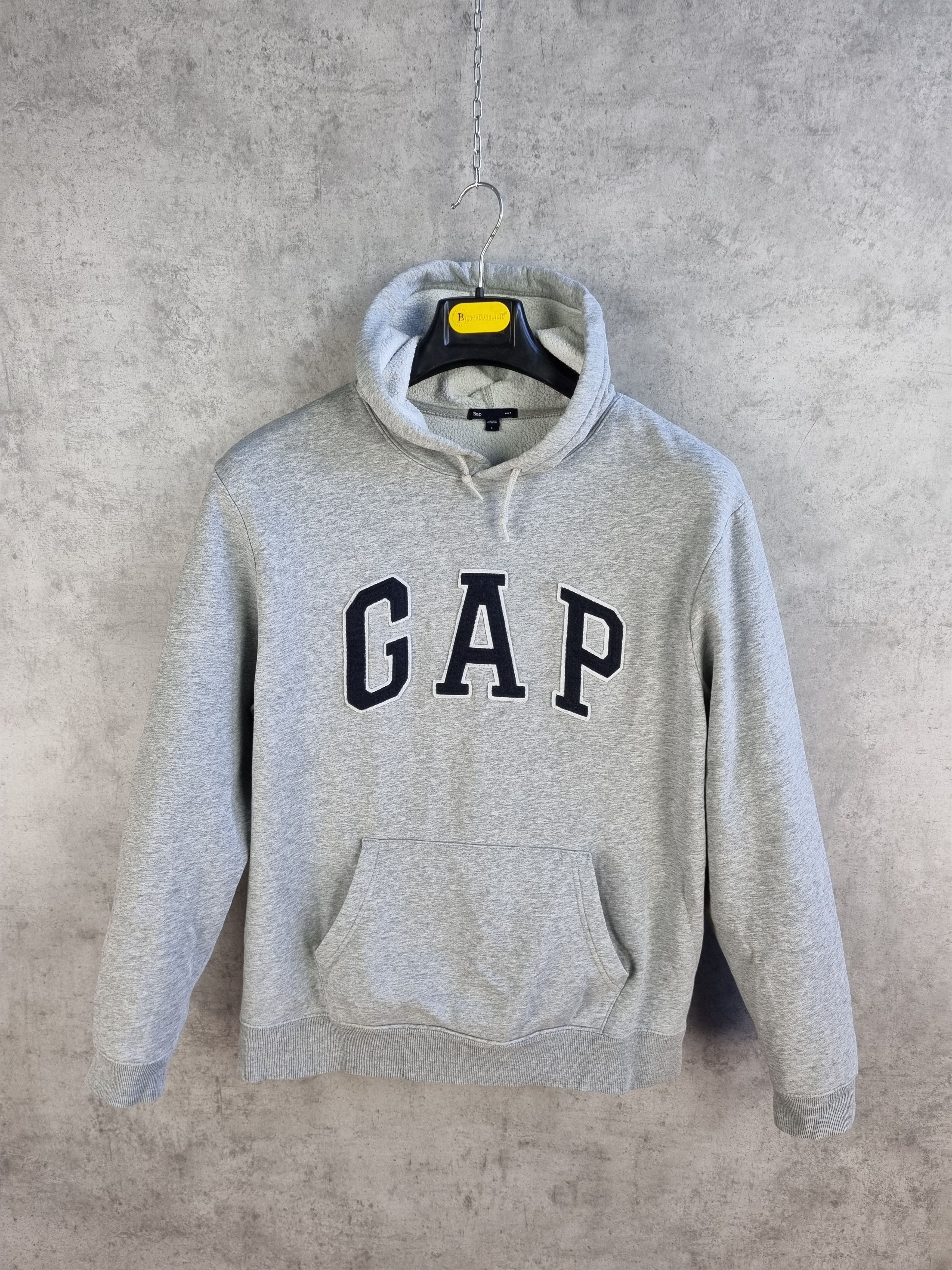 Gap × Vintage 90s GAP Spell Out Big Logo Hoodie Kanye Size US L / EU 52-54 / 3 - 4 Thumbnail