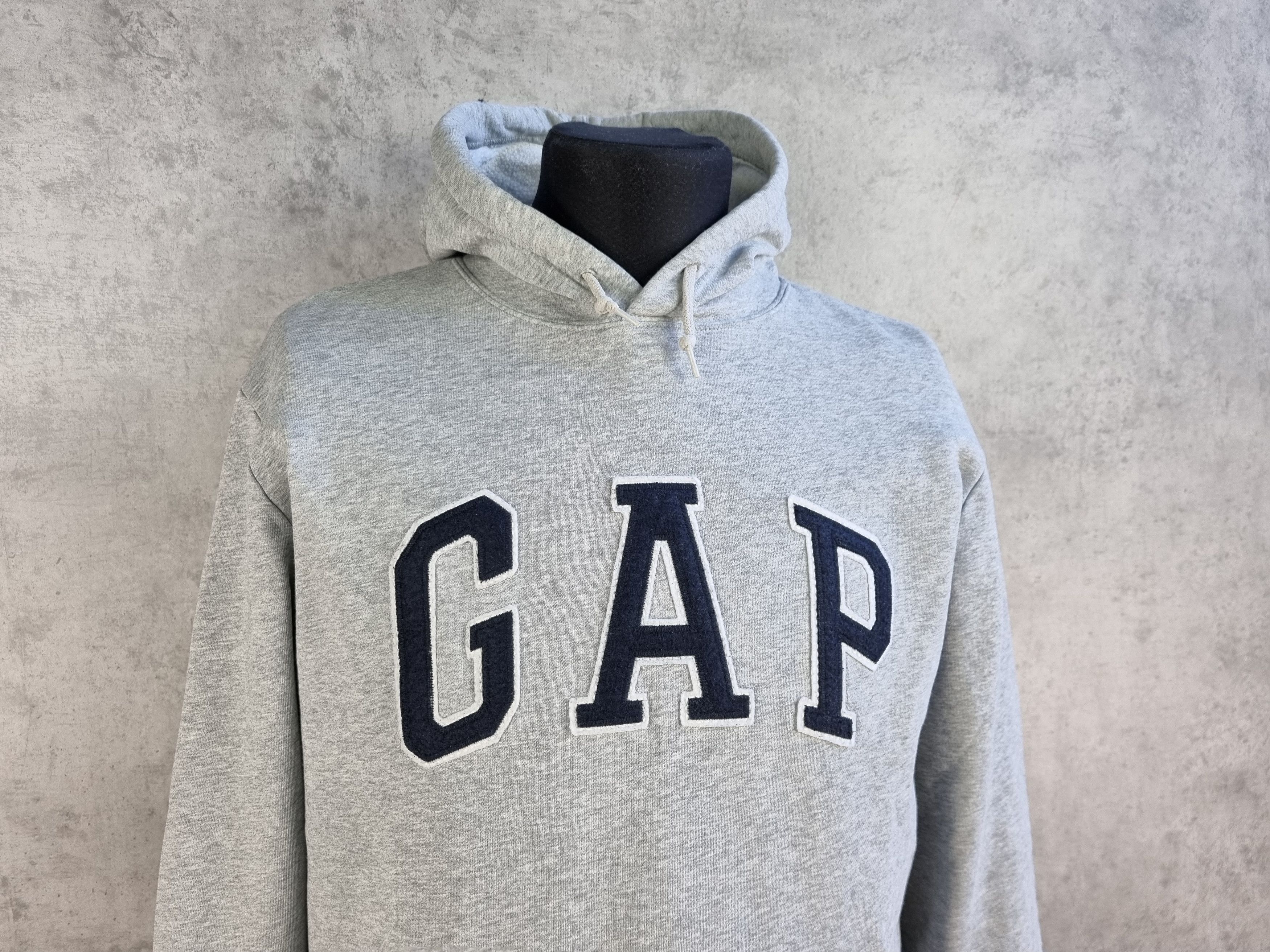Gap × Vintage 90s GAP Spell Out Big Logo Hoodie Kanye Size US L / EU 52-54 / 3 - 2 Thumbnail