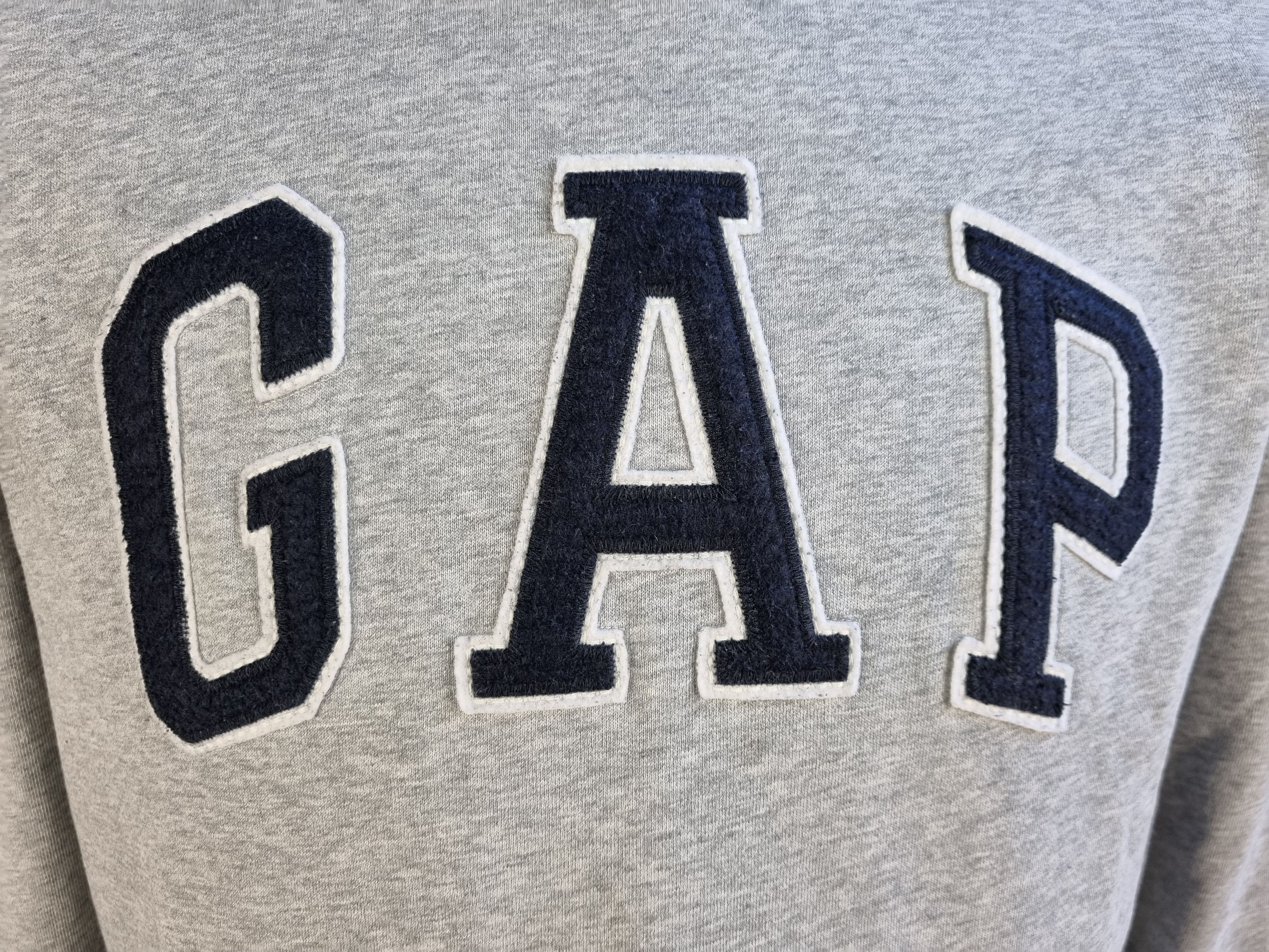 Gap × Vintage 90s GAP Spell Out Big Logo Hoodie Kanye Size US L / EU 52-54 / 3 - 7 Thumbnail