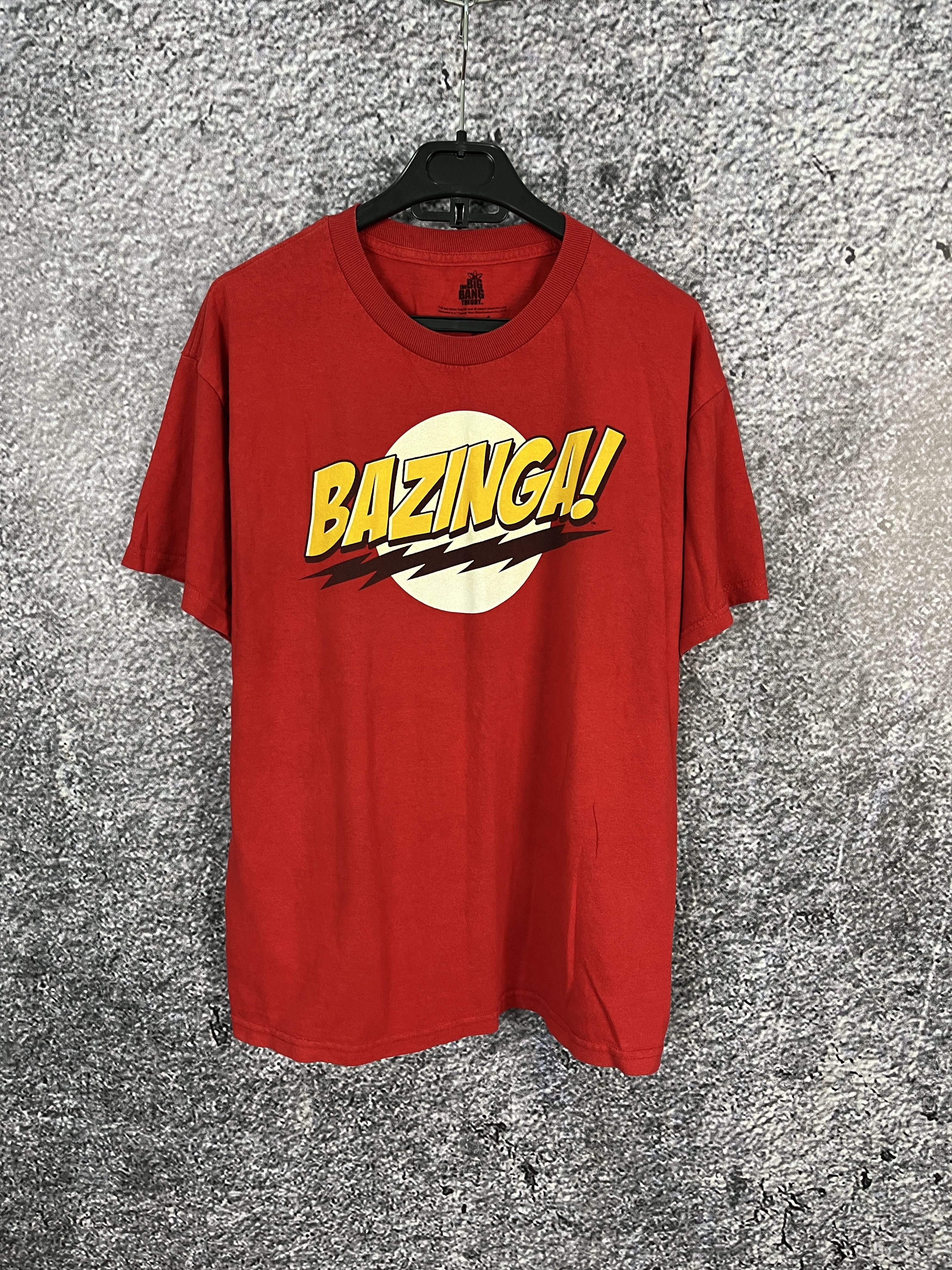 Vintage Men’s Bazinga T-Shirt Movie TV Series Big Logo Size L Size US L / EU 52-54 / 3 - 1 Thumbnail
