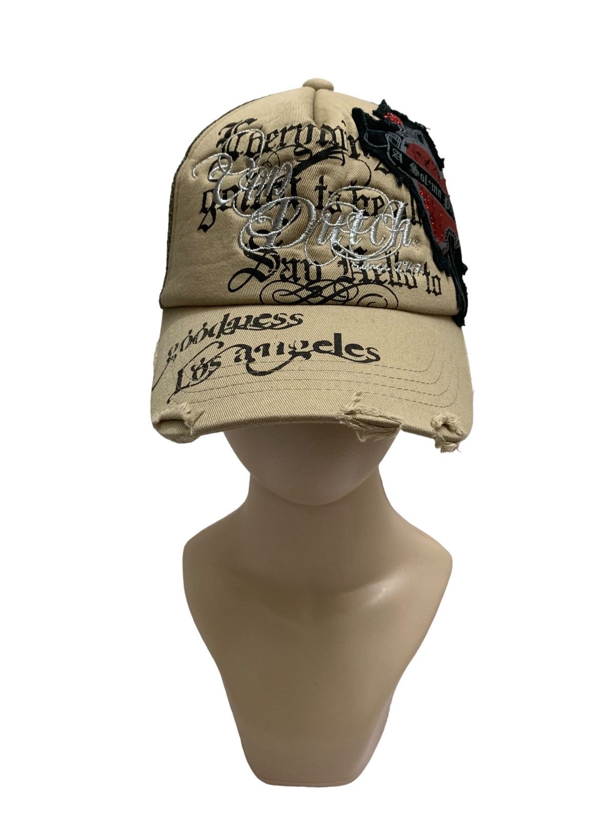 Von Dutch RARE ‼️ Von Dutch Los Angeles Distressed Hat Cap Size ONE SIZE - 1 Thumbnail