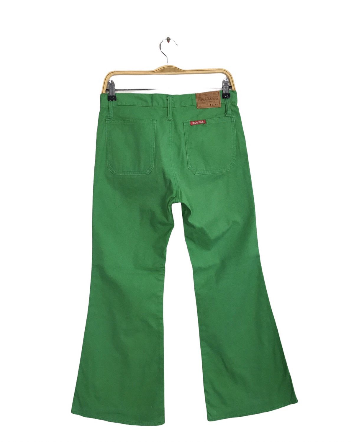 Vintage Elstar 70s 80s Design Bootcut Green Colour Style