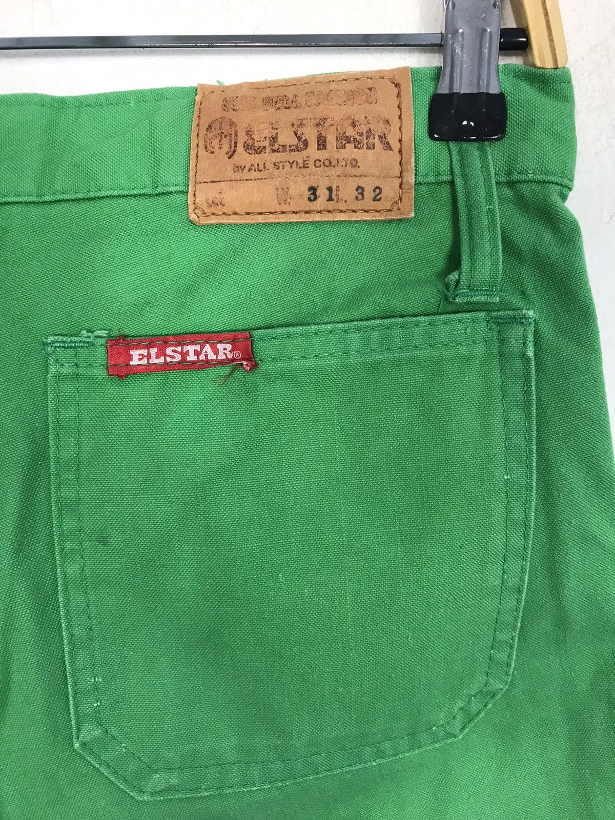 Japanese Brand × Vintage Vintage Elstar 70s 80s Design Bootcut Green Colour Style Size US 30 / EU 46 - 4 Thumbnail