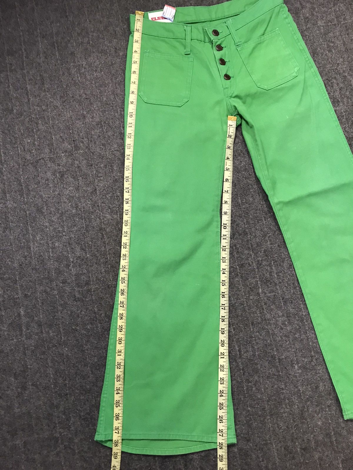 Japanese Brand × Vintage Vintage Elstar 70s 80s Design Bootcut Green Colour Style Size US 30 / EU 46 - 12 Thumbnail