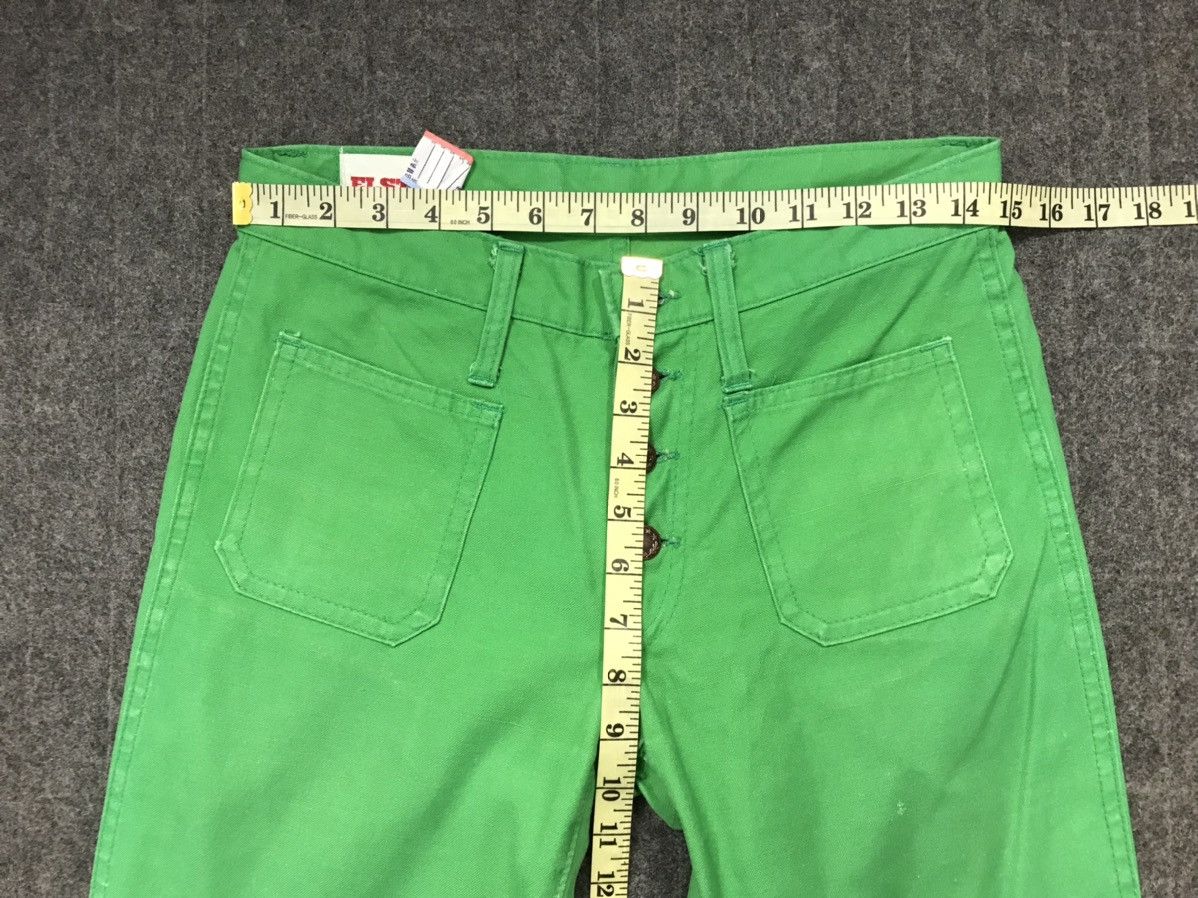 Japanese Brand × Vintage Vintage Elstar 70s 80s Design Bootcut Green Colour Style Size US 30 / EU 46 - 10 Thumbnail