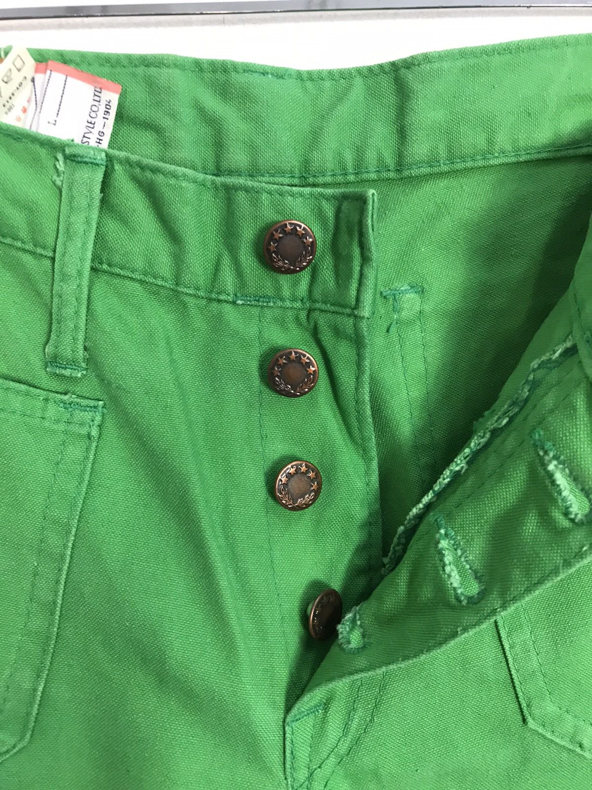 Japanese Brand × Vintage Vintage Elstar 70s 80s Design Bootcut Green Colour Style Size US 30 / EU 46 - 2 Thumbnail