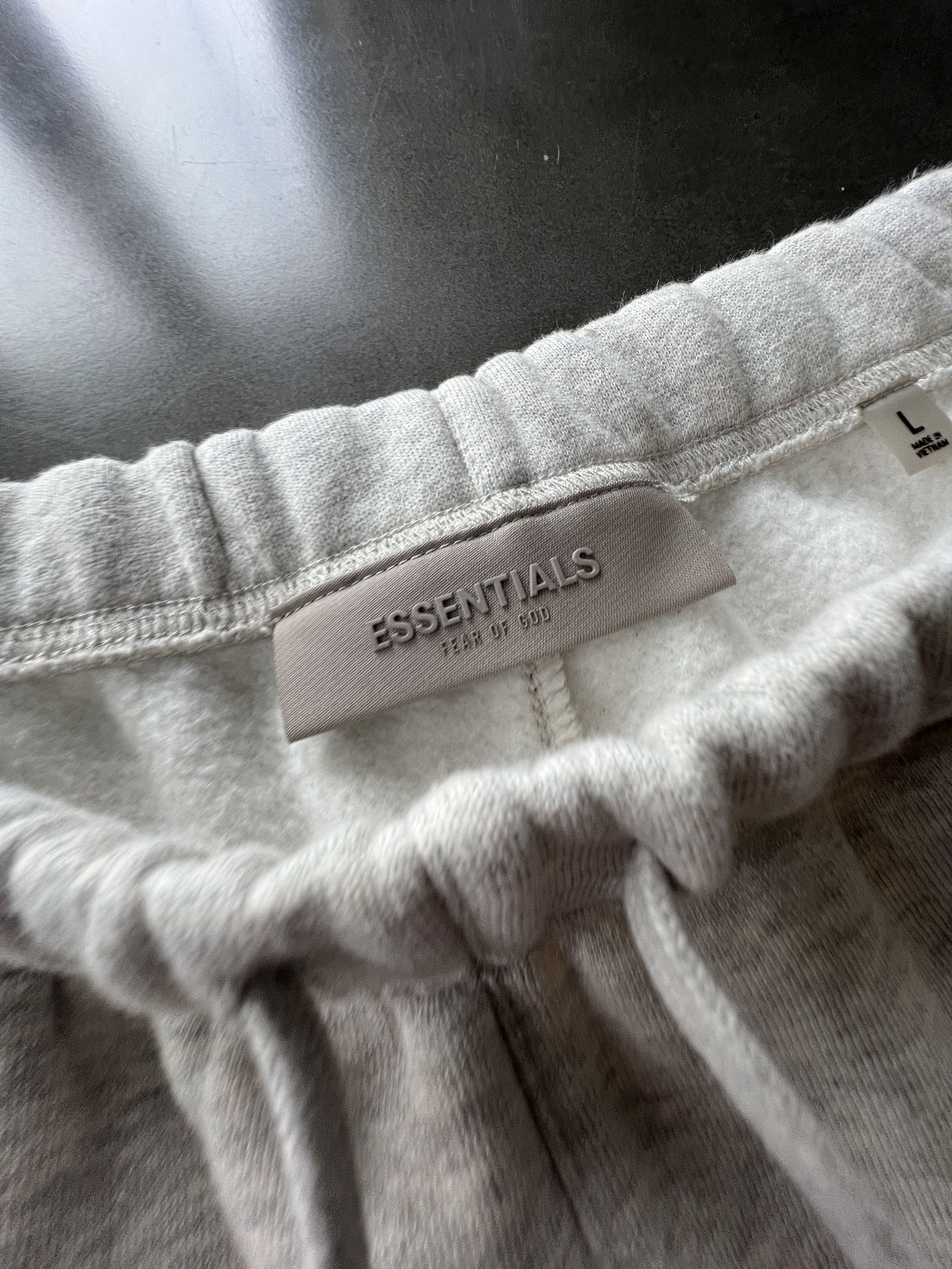 Essentials Straight-Leg Logo-Flocked Cotton Jersey Drawstring Shorts Size US 34 / EU 50 - 6 Thumbnail
