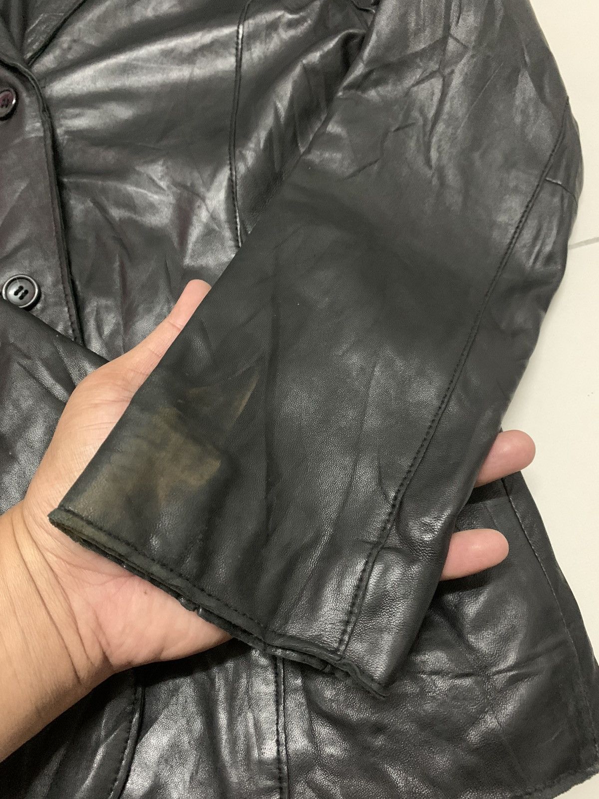 Japanese Brand × Vintage Leather Jacket (lamb) Size S / US 4 / IT 40 - 7 Thumbnail