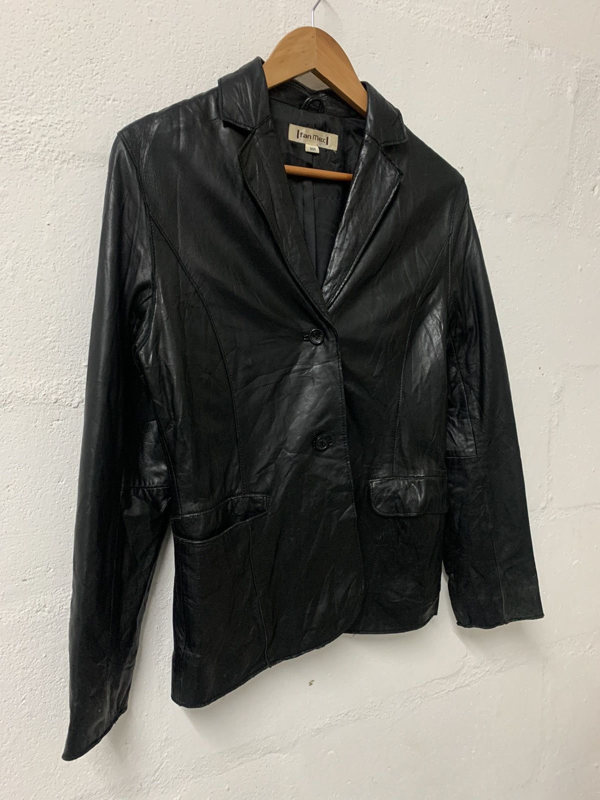 Japanese Brand × Vintage Leather Jacket (lamb) Size S / US 4 / IT 40 - 2 Thumbnail