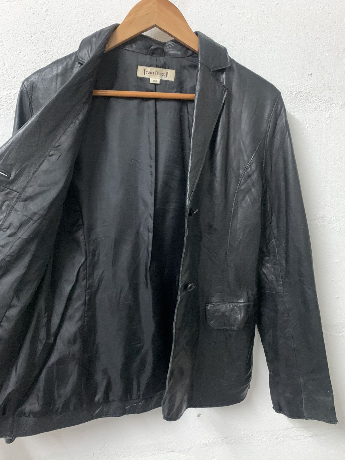 Japanese Brand × Vintage Leather Jacket (lamb) Size S / US 4 / IT 40 - 5 Thumbnail