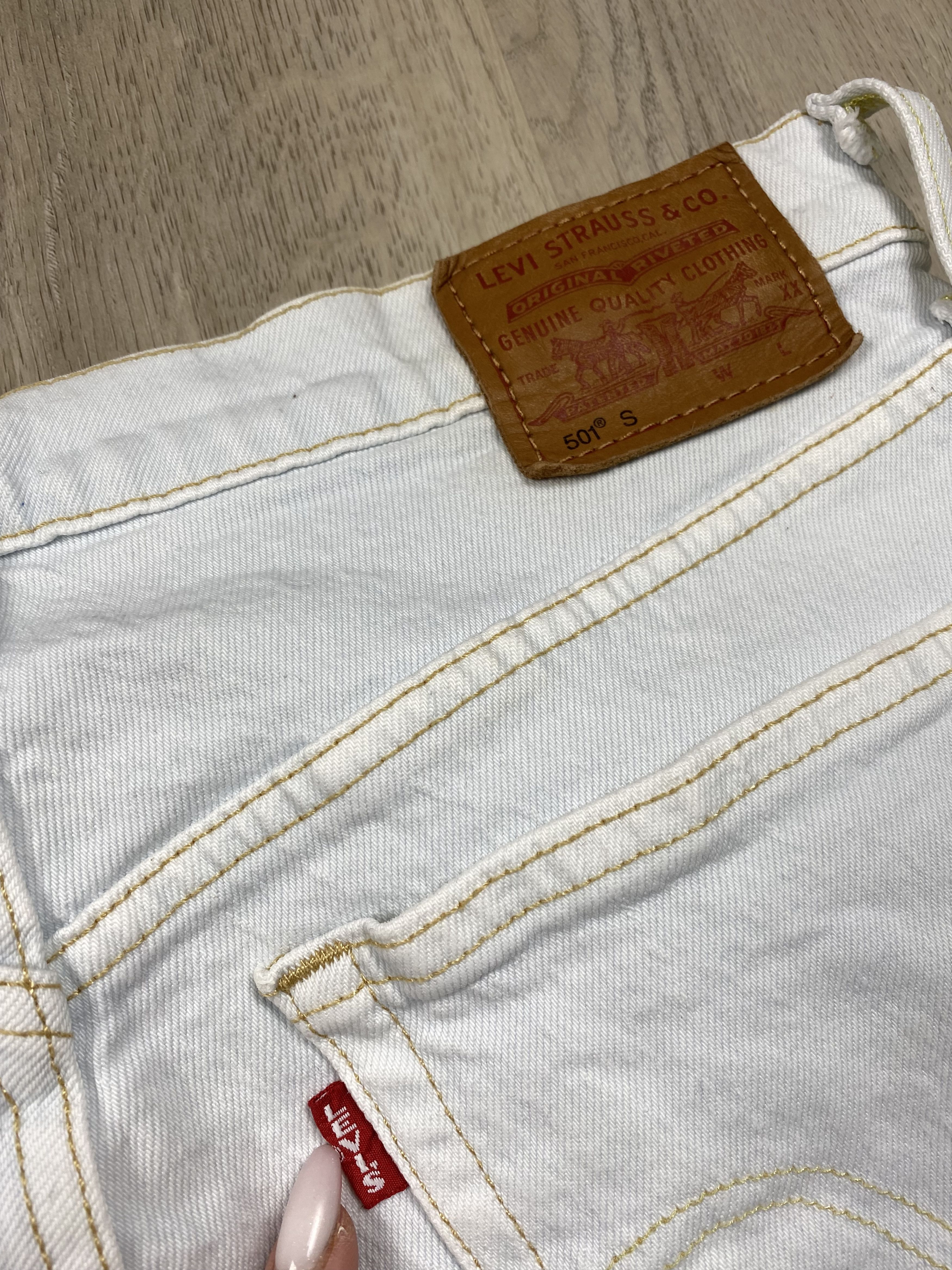 Levi's Levis 501 Pale Blue Denim Pants Jeans Slim Fit Size US 30 / EU 46 - 3 Thumbnail